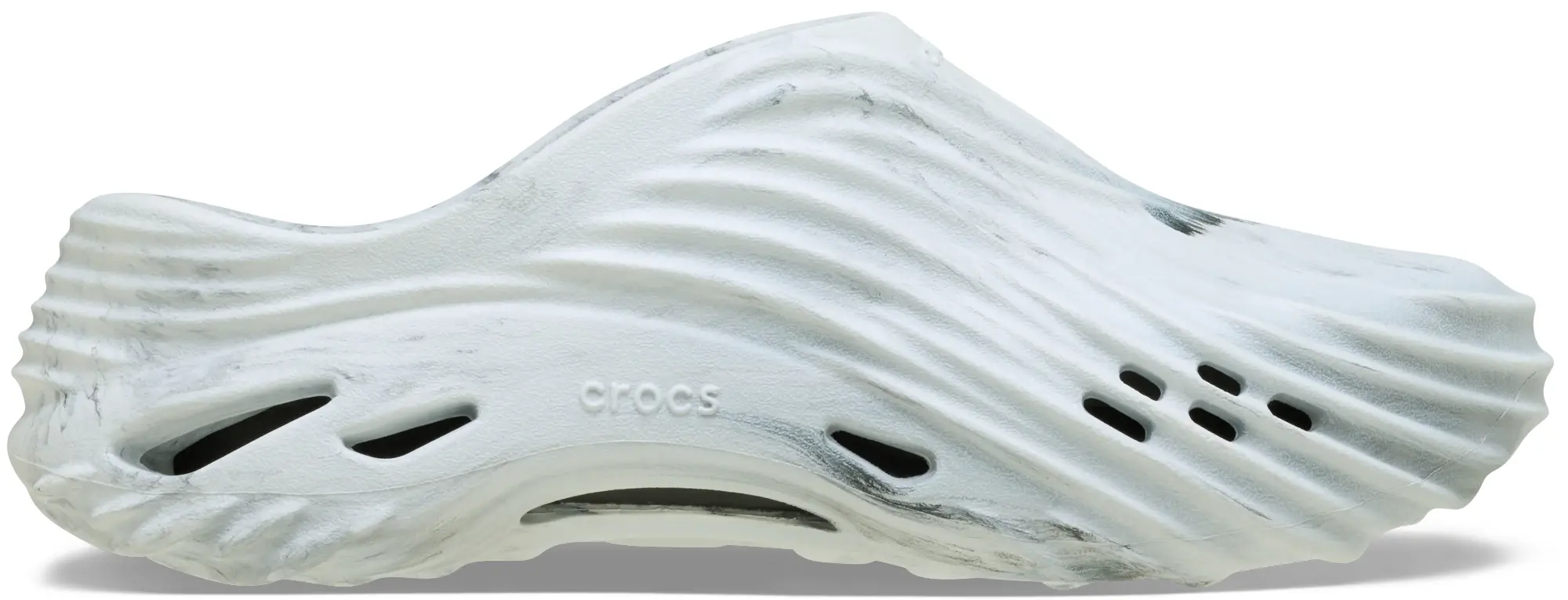 Crocs | Unisex | Echo Marbled Wave | Clogs | Black / White | W4/M3