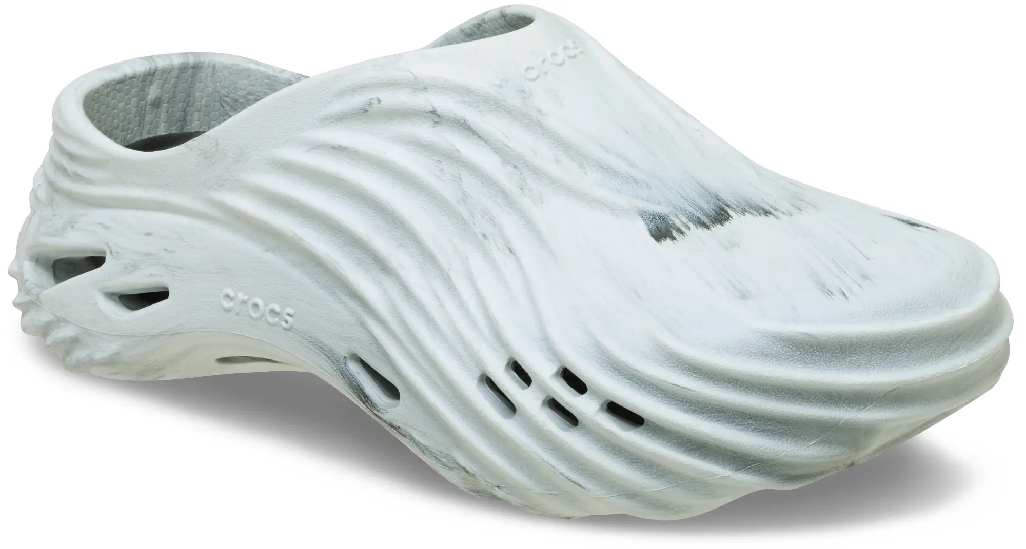 Crocs | Unisex | Echo Marbled Wave | Clogs | Black / White | W4/M3