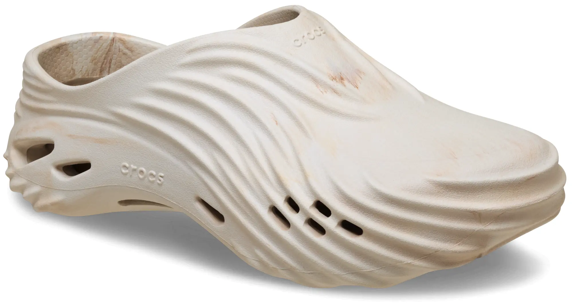 Crocs | Unisex | Echo Marbled Wave | Clogs | Bone / Multi | W4/M3