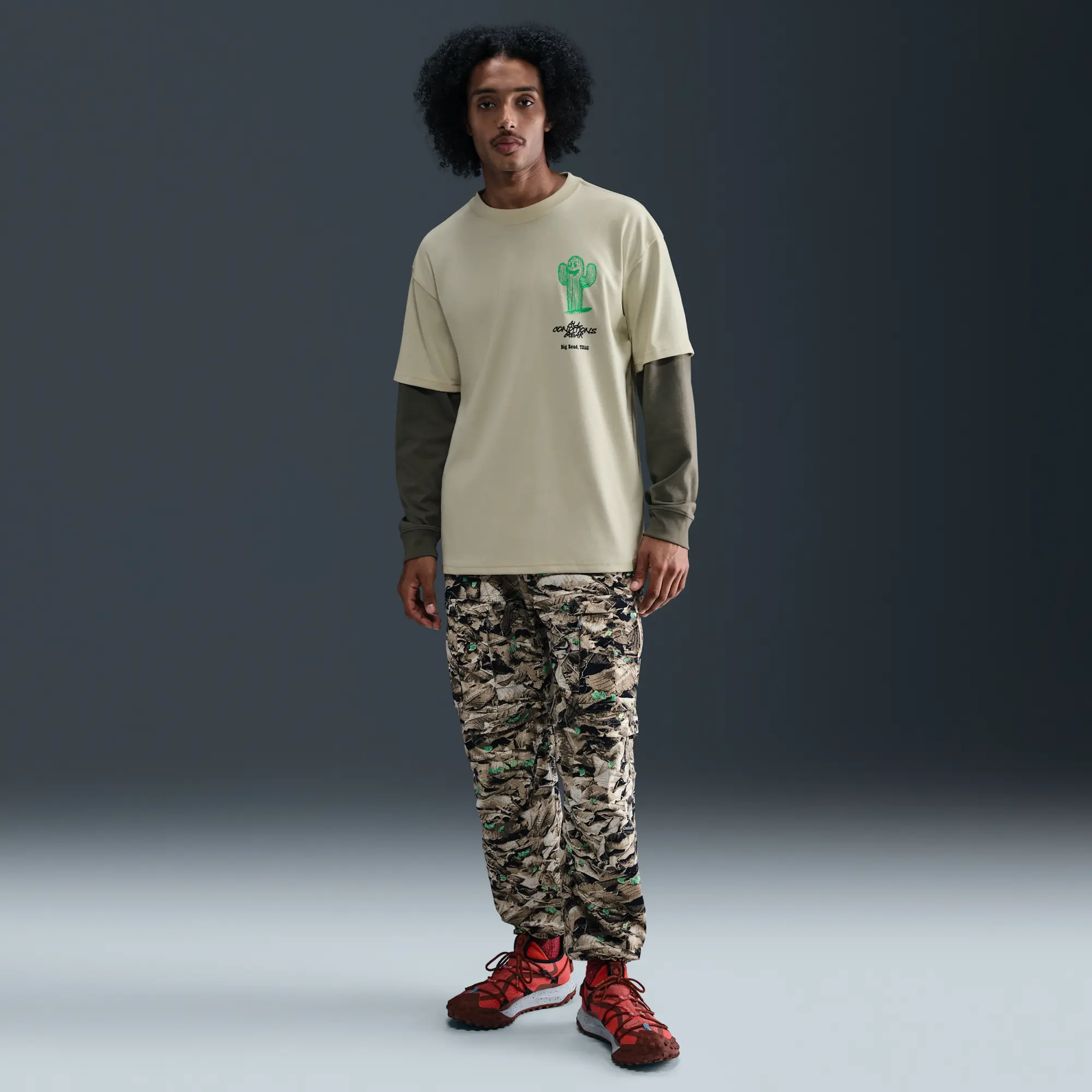 Nike ACG Men's T-Shirt - Brown - Sustainable Materials