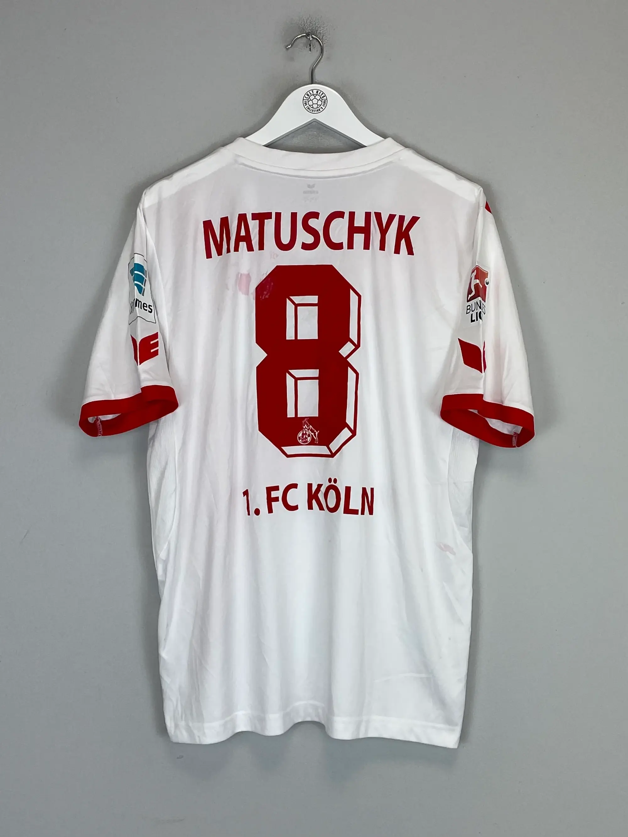 2014/15 FC KOLN MATUSCHYK #8 *MATCH ISSUED + SIGNED* HOME SHIRT (XL) ERIMA | Cult Kits