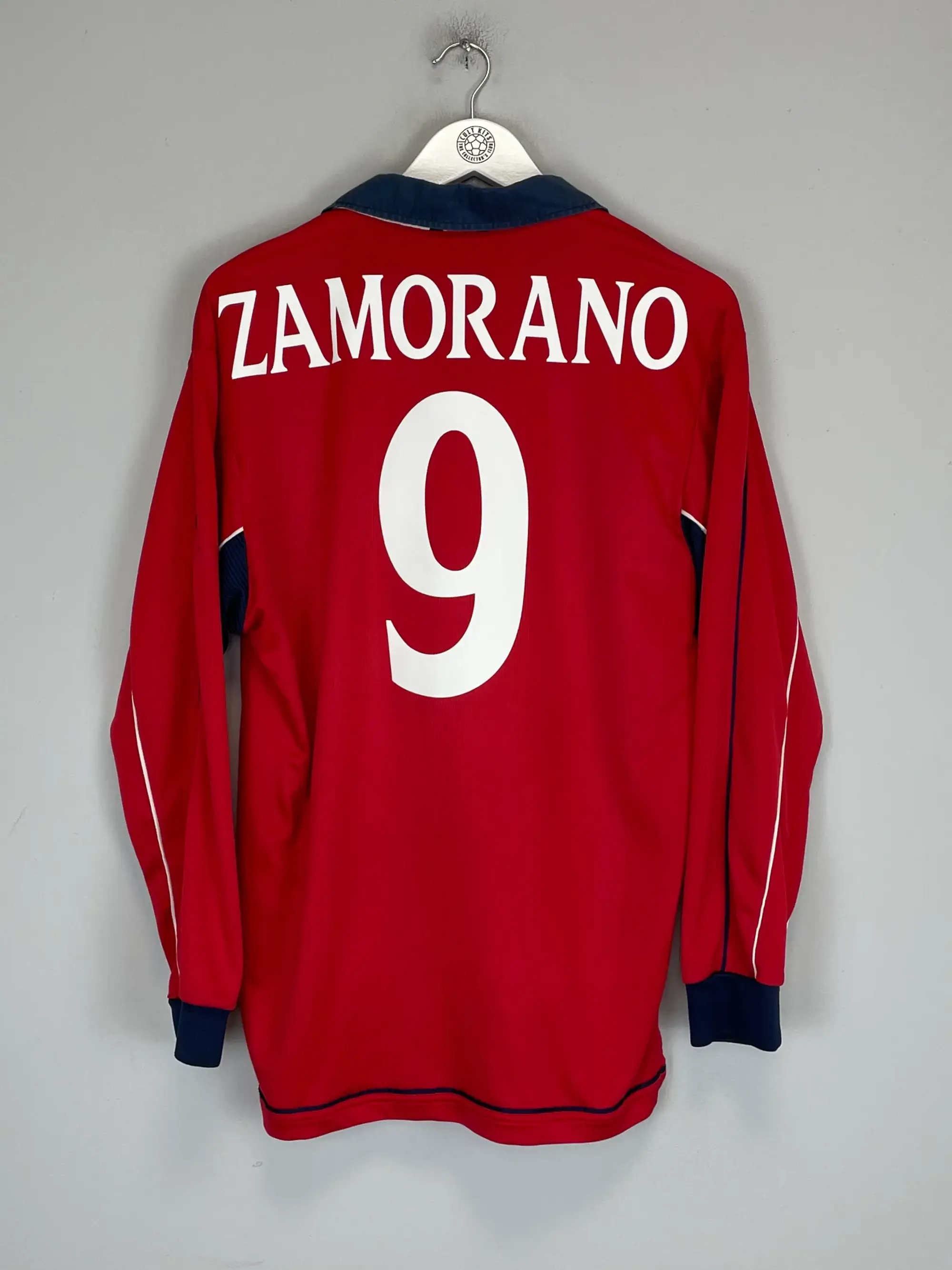 2000/02 CHILE ZAMORANO #9 L/S HOME SHIRT (L) UMBRO | Cult Kits