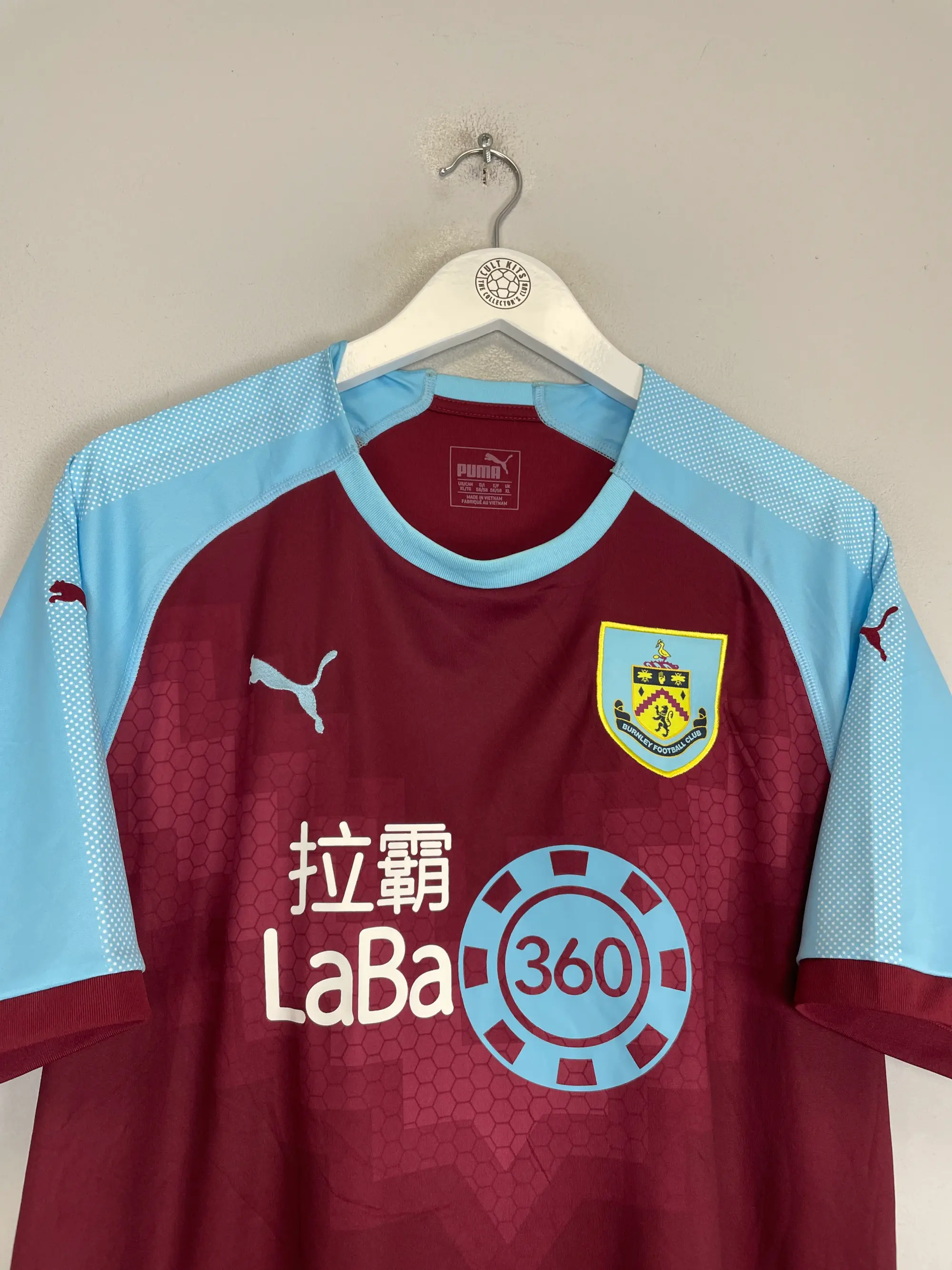 2018/19 BURNLEY CHAMBERS #3 HOME SHIRT (XL) PUMA | Cult Kits