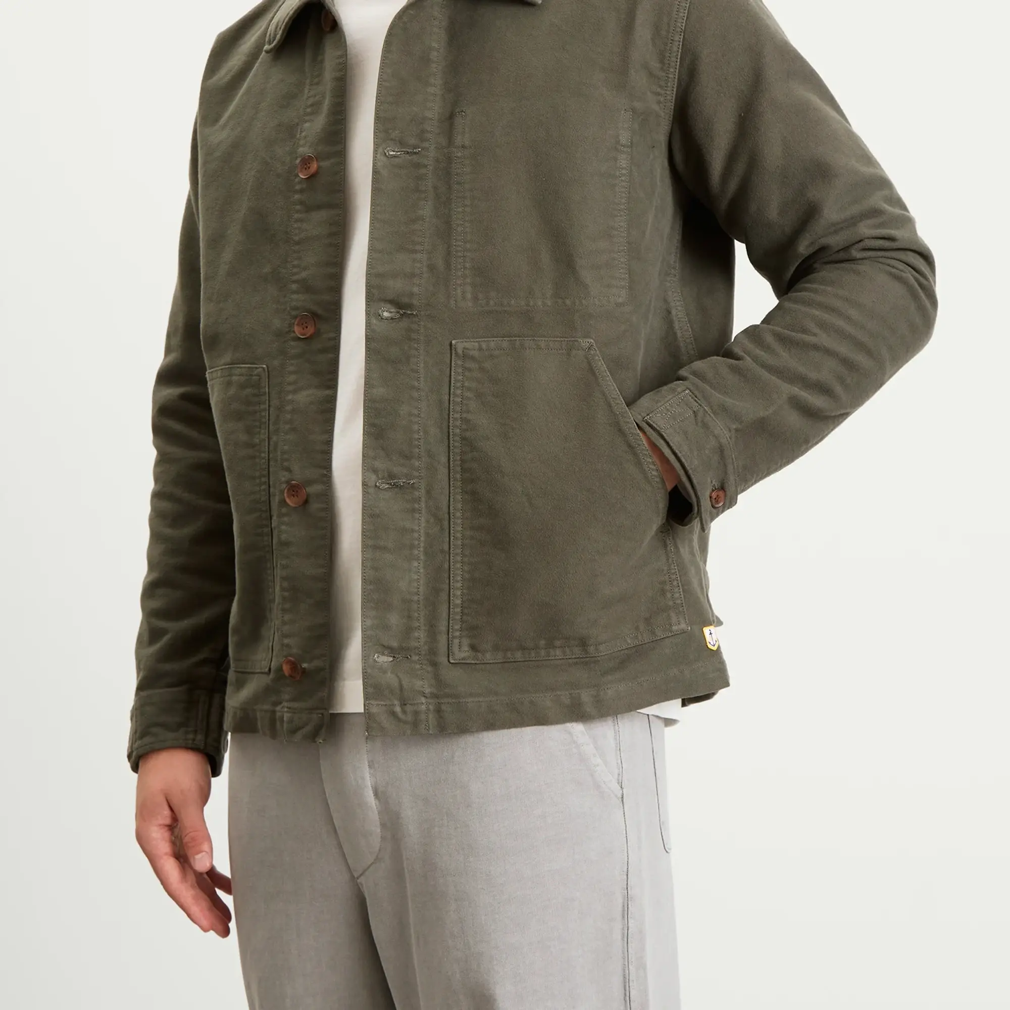 Armor-Lux Men's Fisherman Chore Jacket Chimera