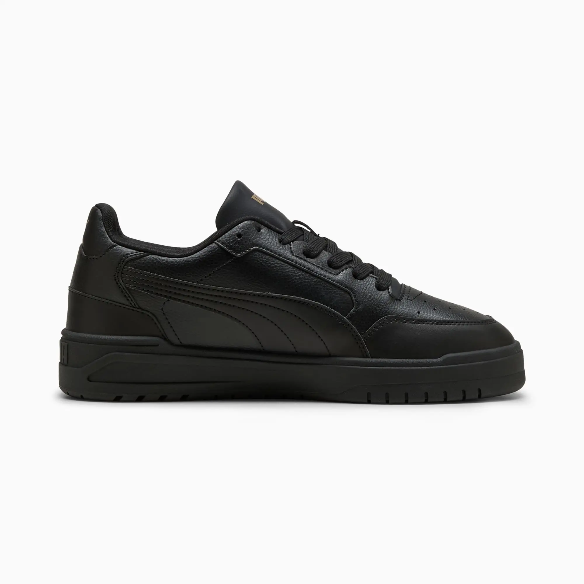 PUMA Shuffle Downtown Sneakers Unisex, Black/Gold, size 10