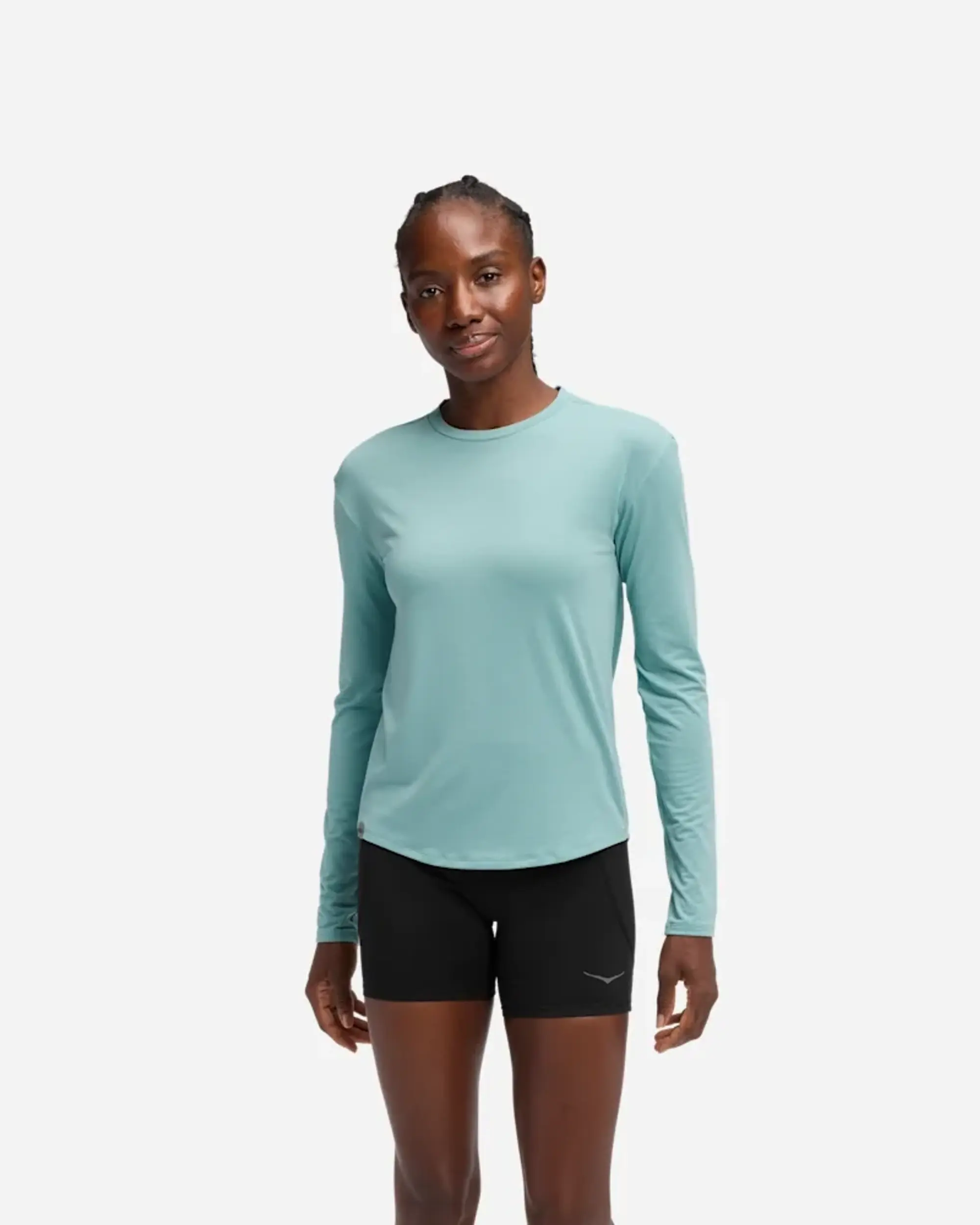 Women's Hoka Essential Ls T-Shirt In Sea Water