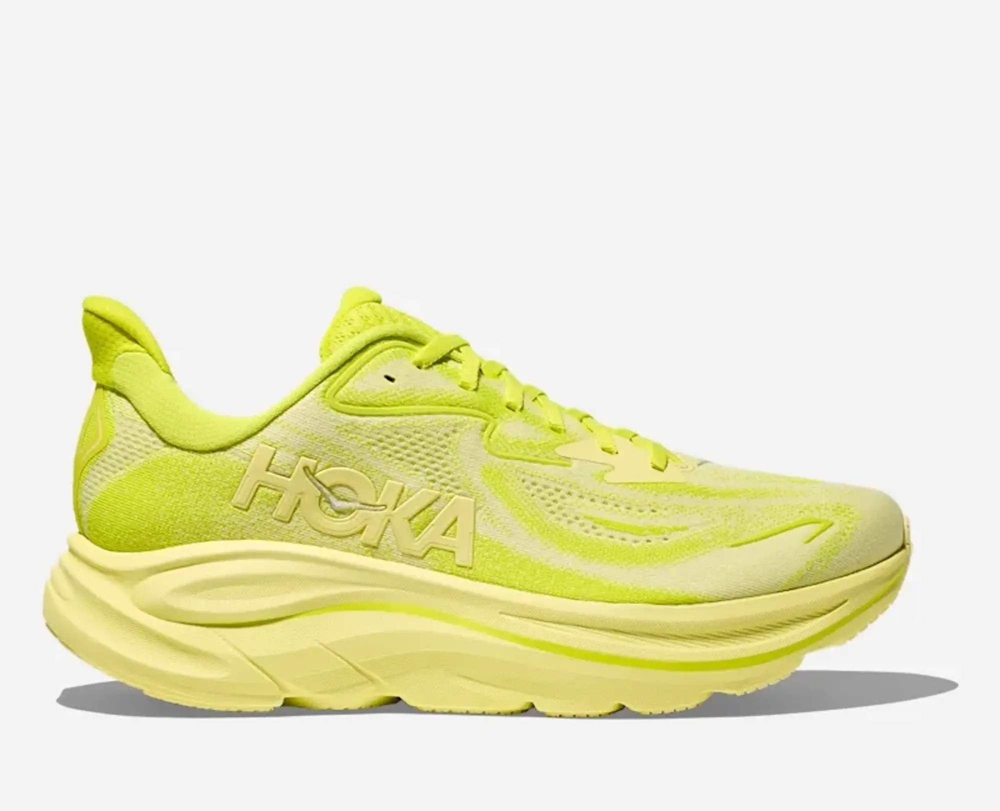 Hoka Men's Clifton 10 Road Running Shoes In Neon Hoka Citrus/Sunlight