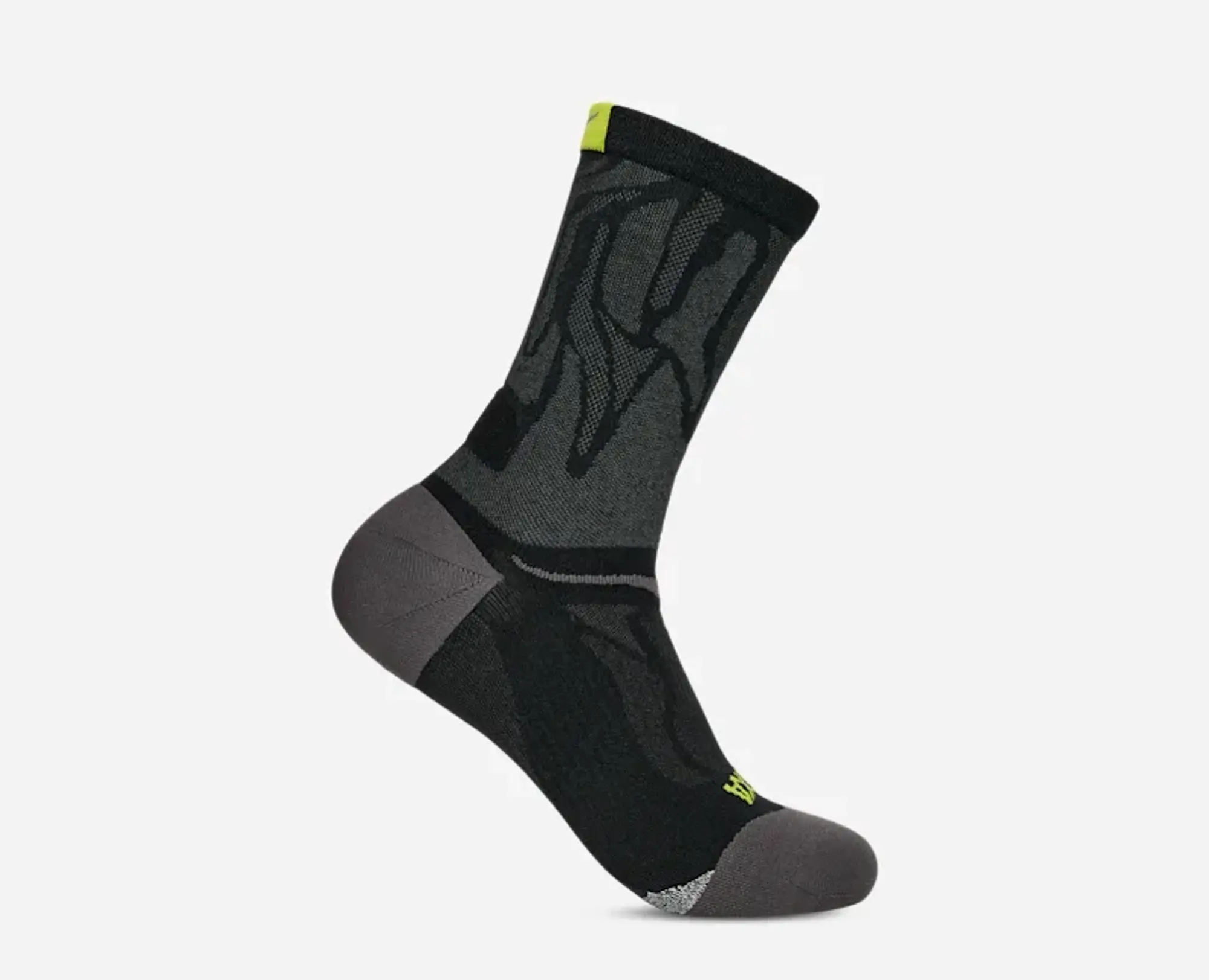 Hoka Clifton Crew Run Sock In Black