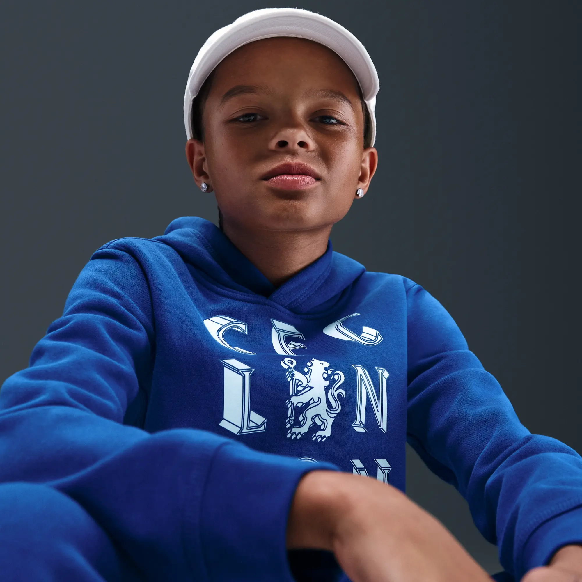 Chelsea F.C. Club Nike Football Pullover Hoodie - Blue - Fleece