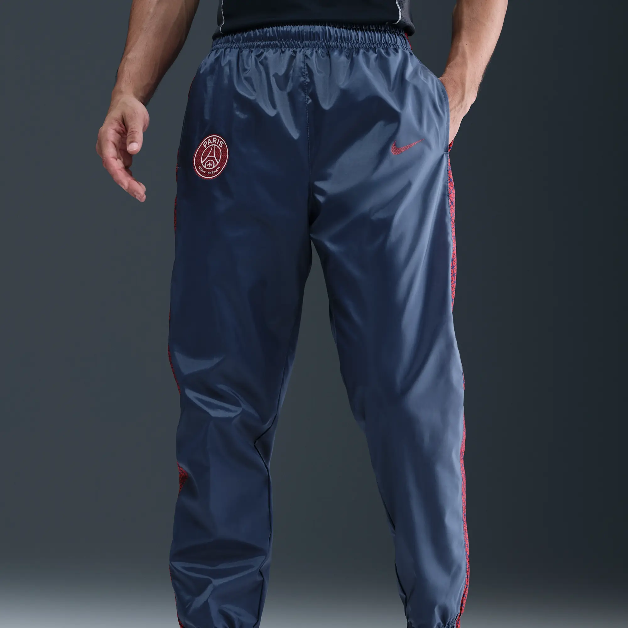 Paris Saint-Germain Men's Nike Football Hooded Woven Tracksuit - Blue - Sustainable Materials