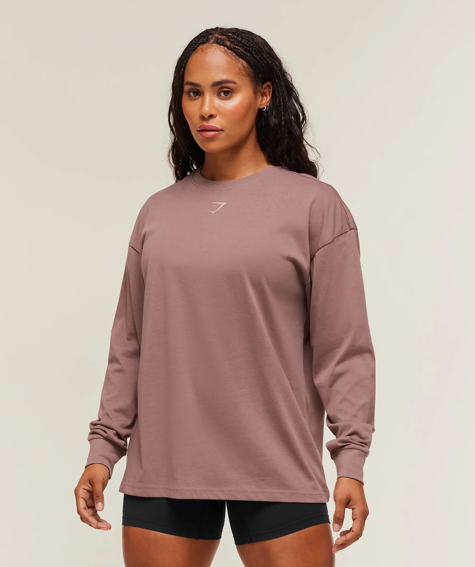  Power Long Sleeve Top - Chestnut Pink/Dusk Pink