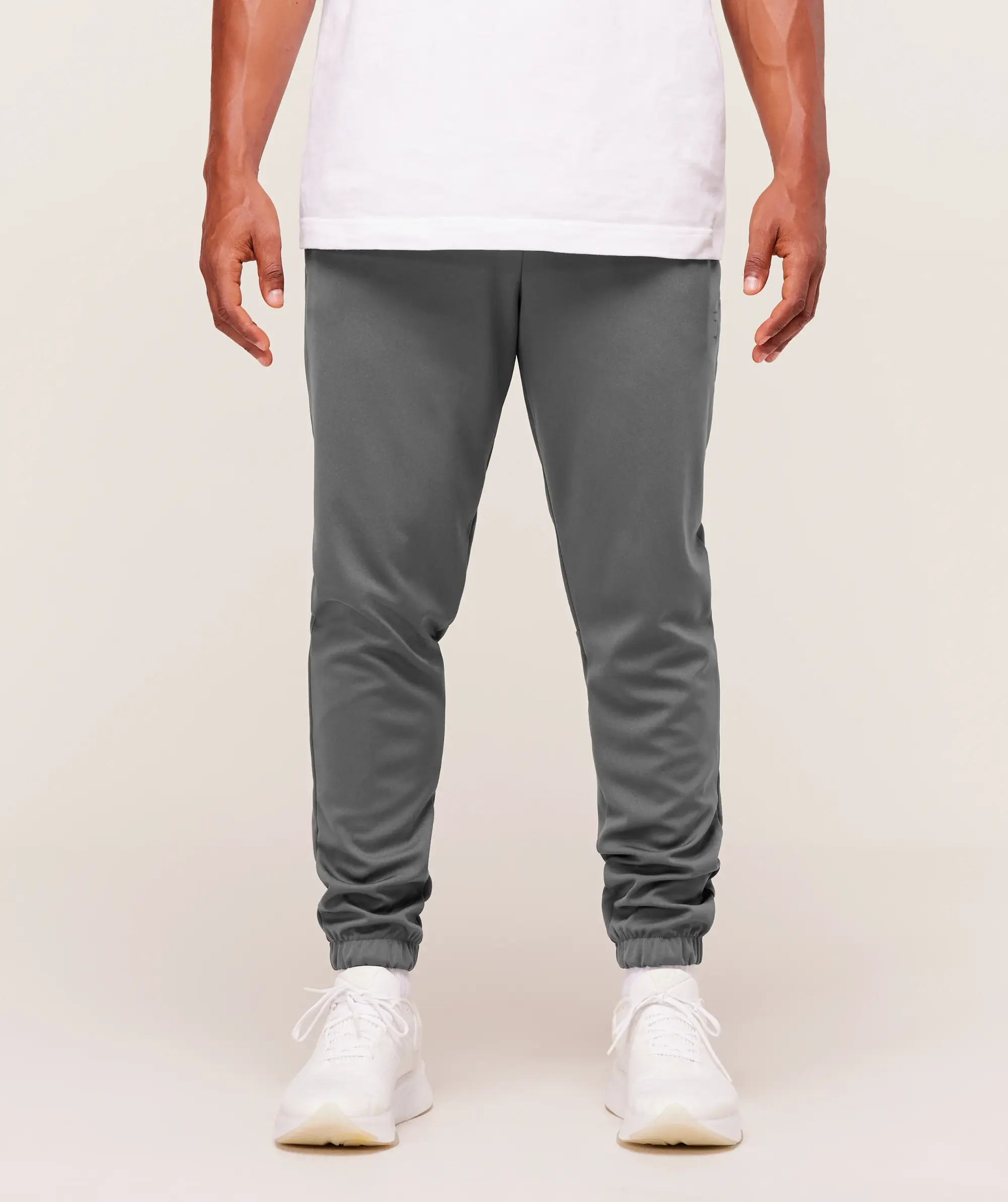  Arrival Knit Block Joggers - Dark Grey