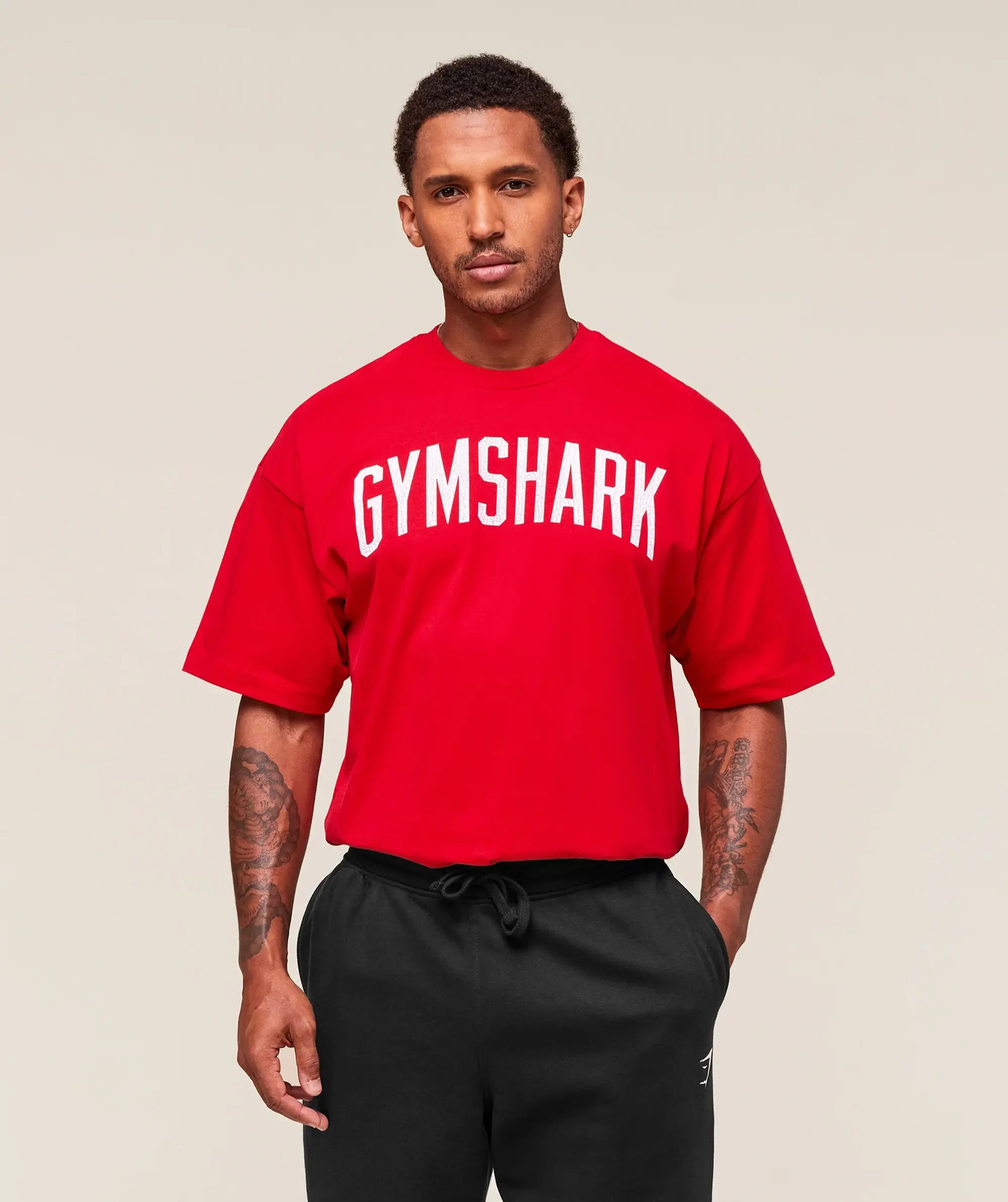  Worn Graphic T-Shirt - Athletic Red