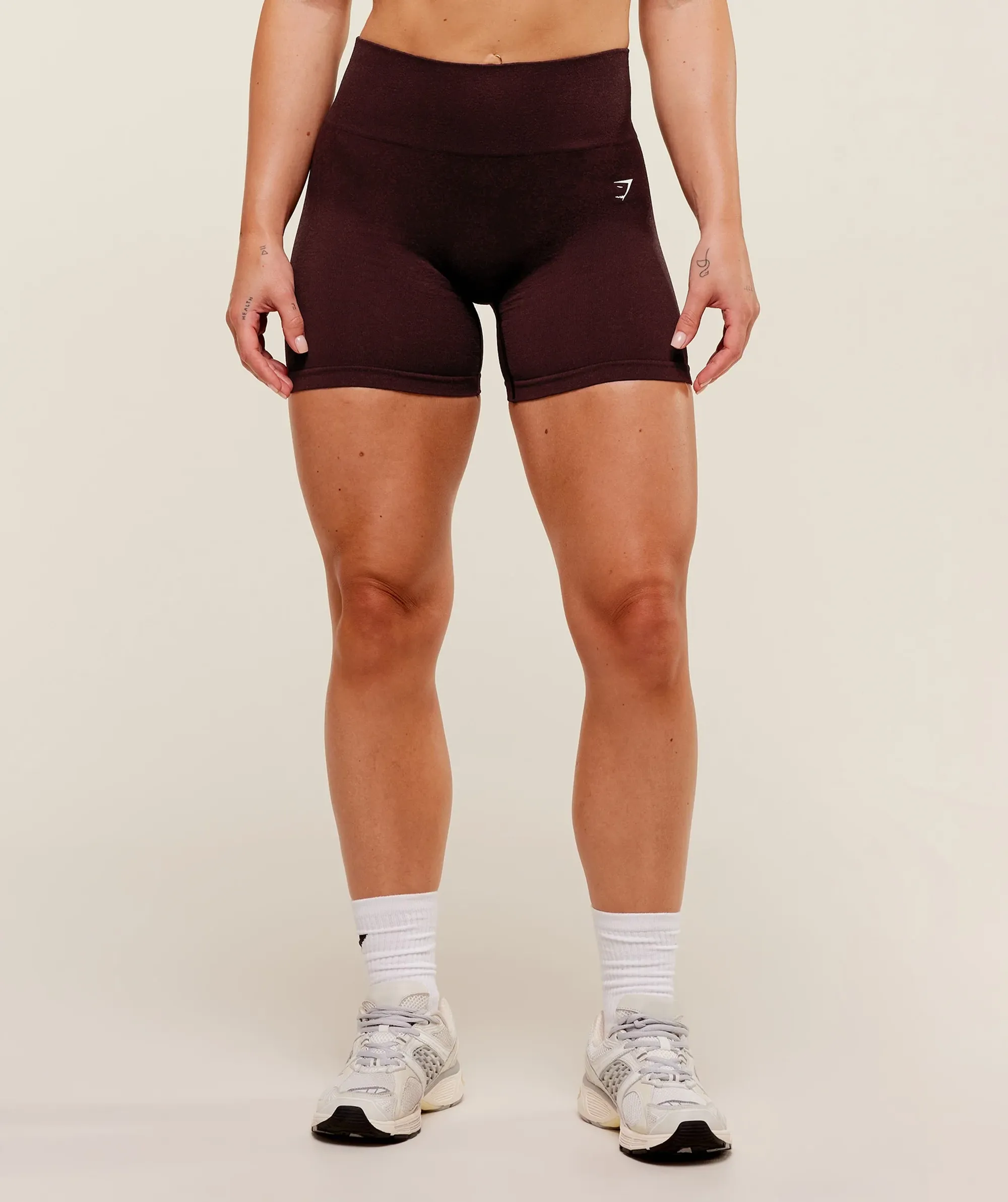 Adapt Fleck x Whitney Seamless Shorts - Cherry Purple/Rich Maroon