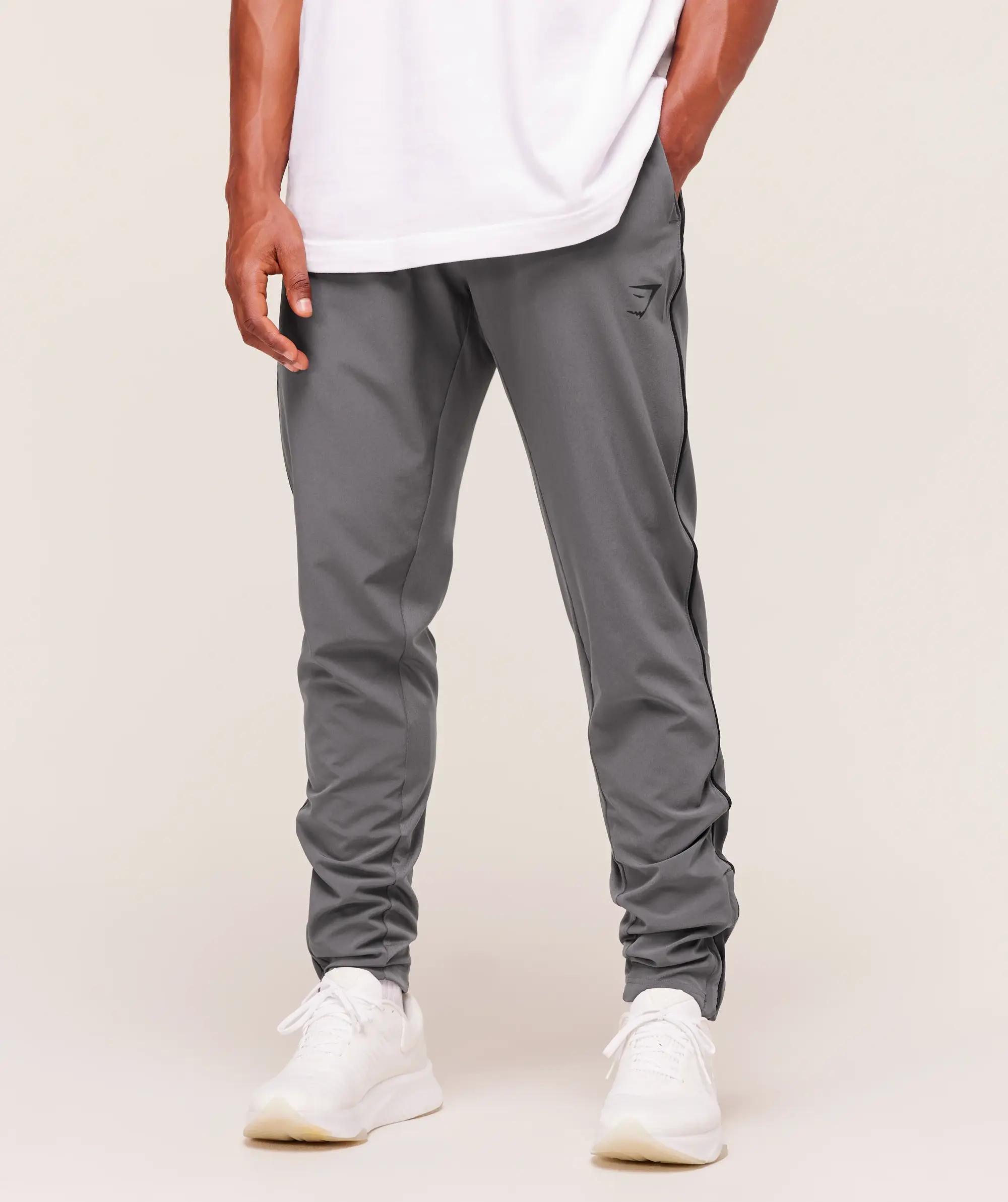  Arrival Woven Block Joggers - Dark Grey