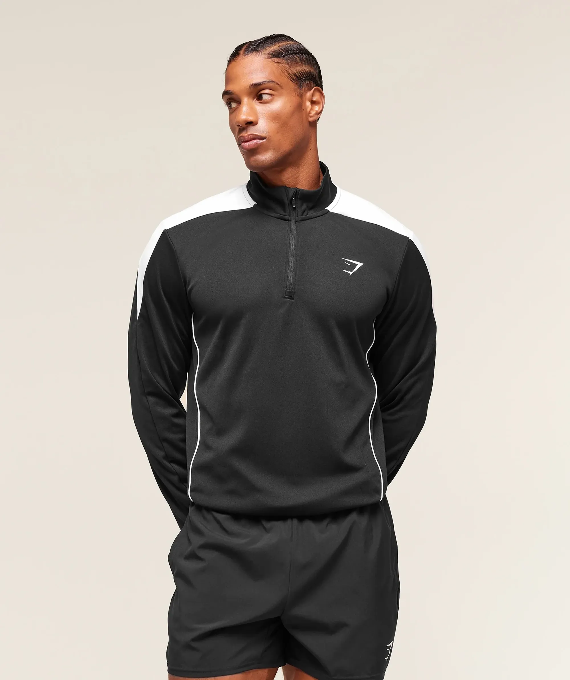 Arrival Block 1/4 Zip - Black