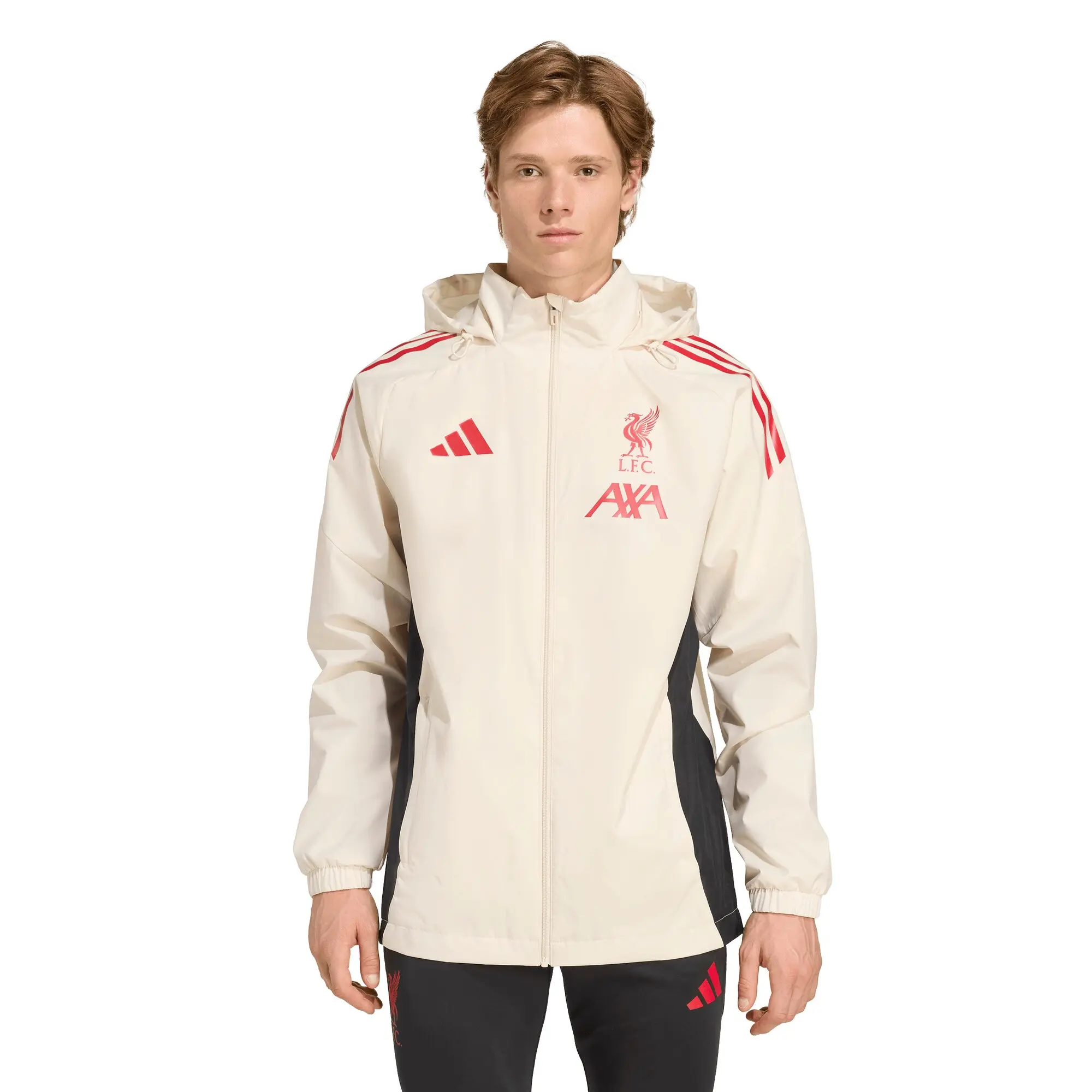 LFC adidas Mens 25/25 Domestic All Weather Jacket White