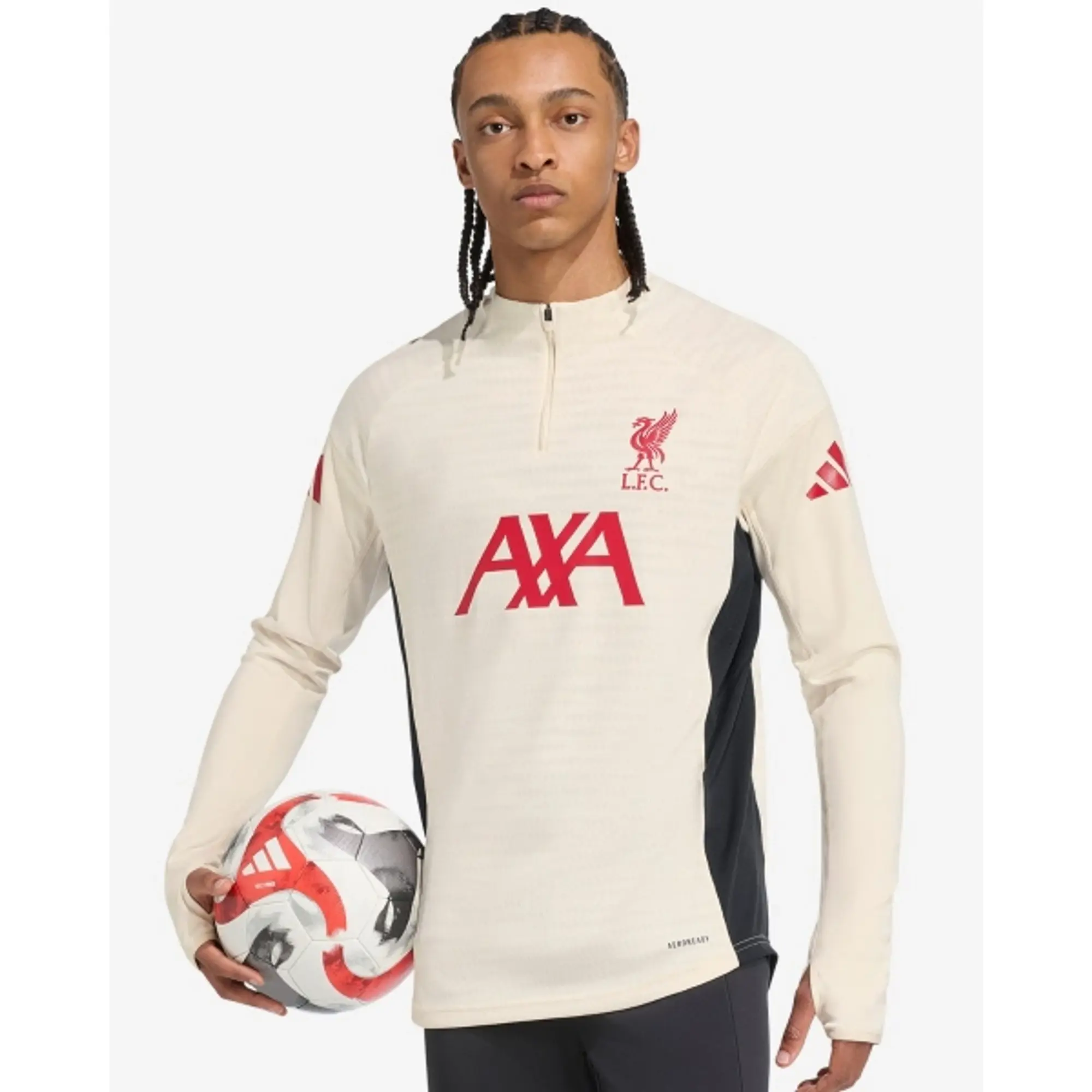 LFC adidas Mens 25/26 Pro-Training Top White