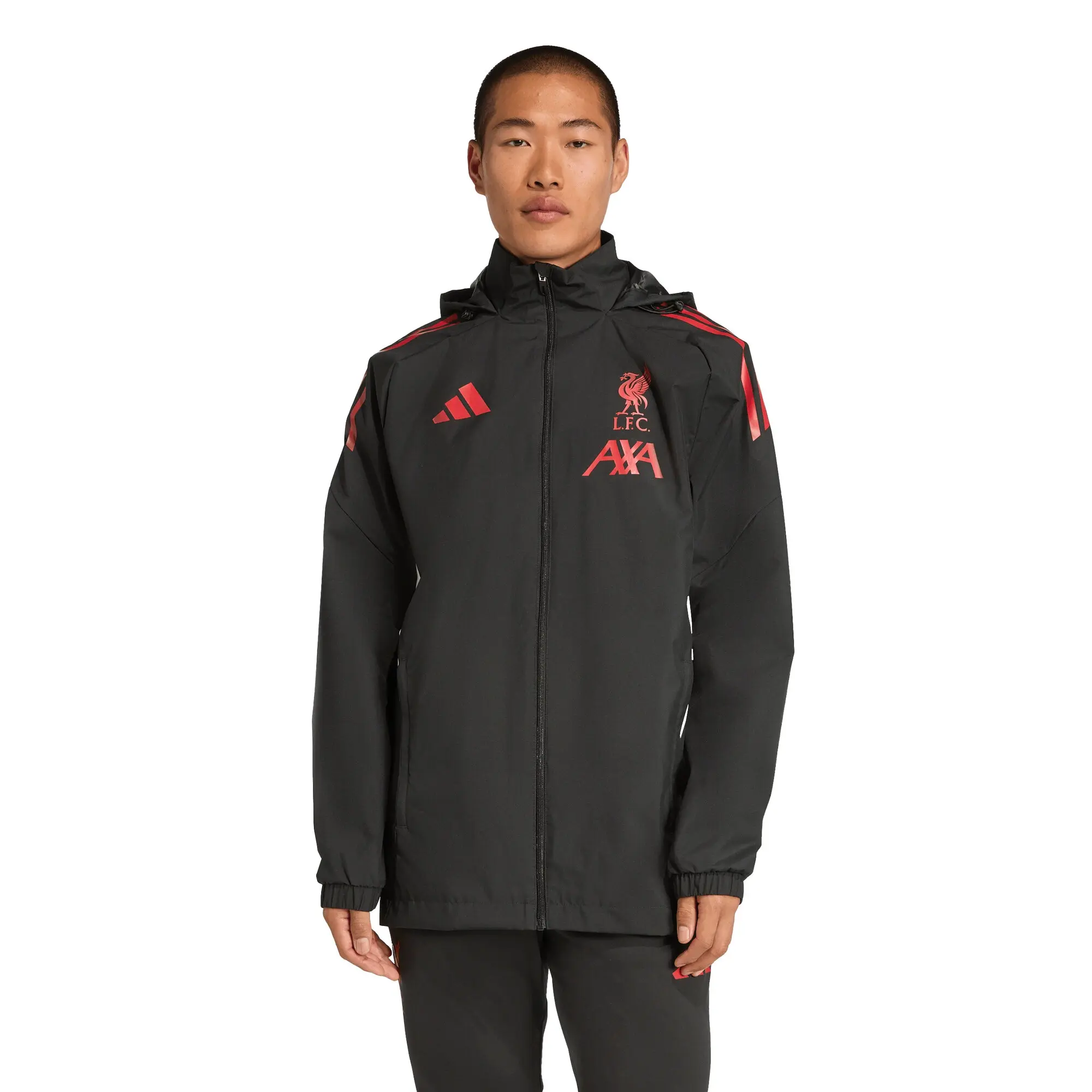 LFC adidas Mens 25/25 Domestic All Weather Jacket Black