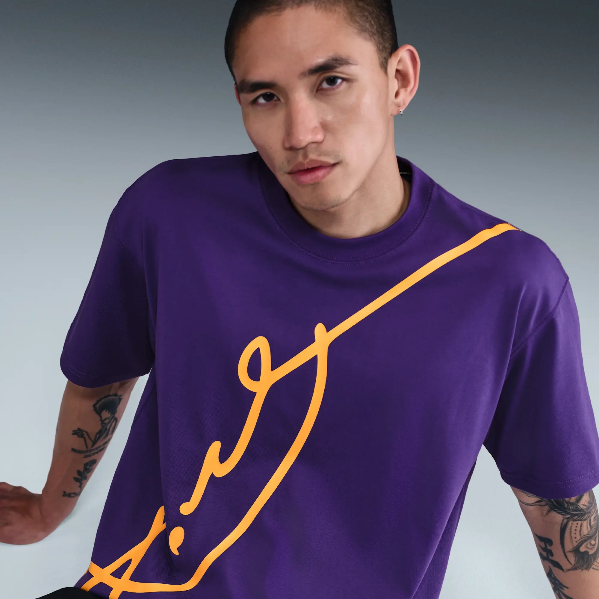 Nike Kobe Men's Dri-FIT Basketball T-Shirt - Purple - Polyester/Cotton
