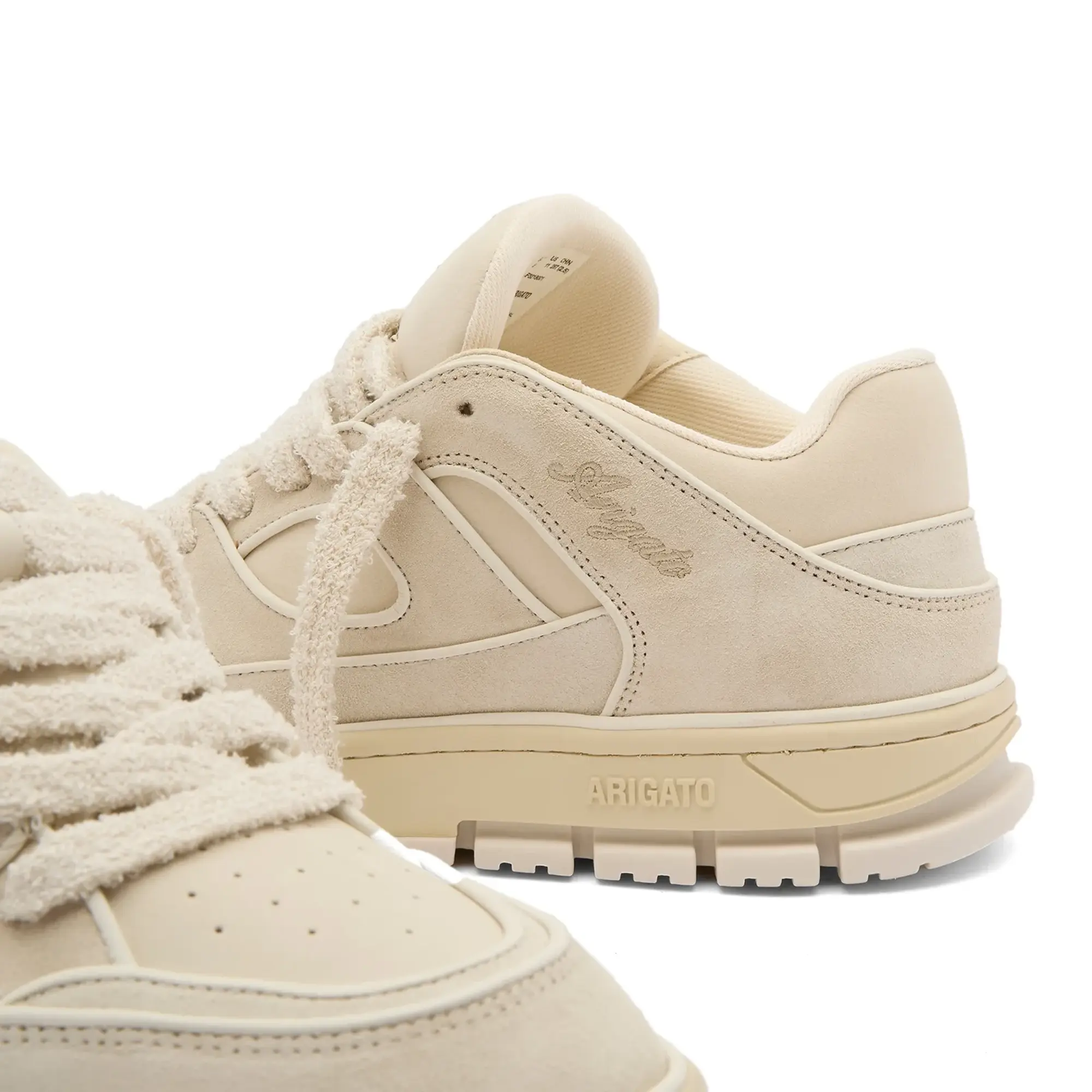 Axel Arigato Men's Area Lo Piping Sneaker Light Beige/Off White