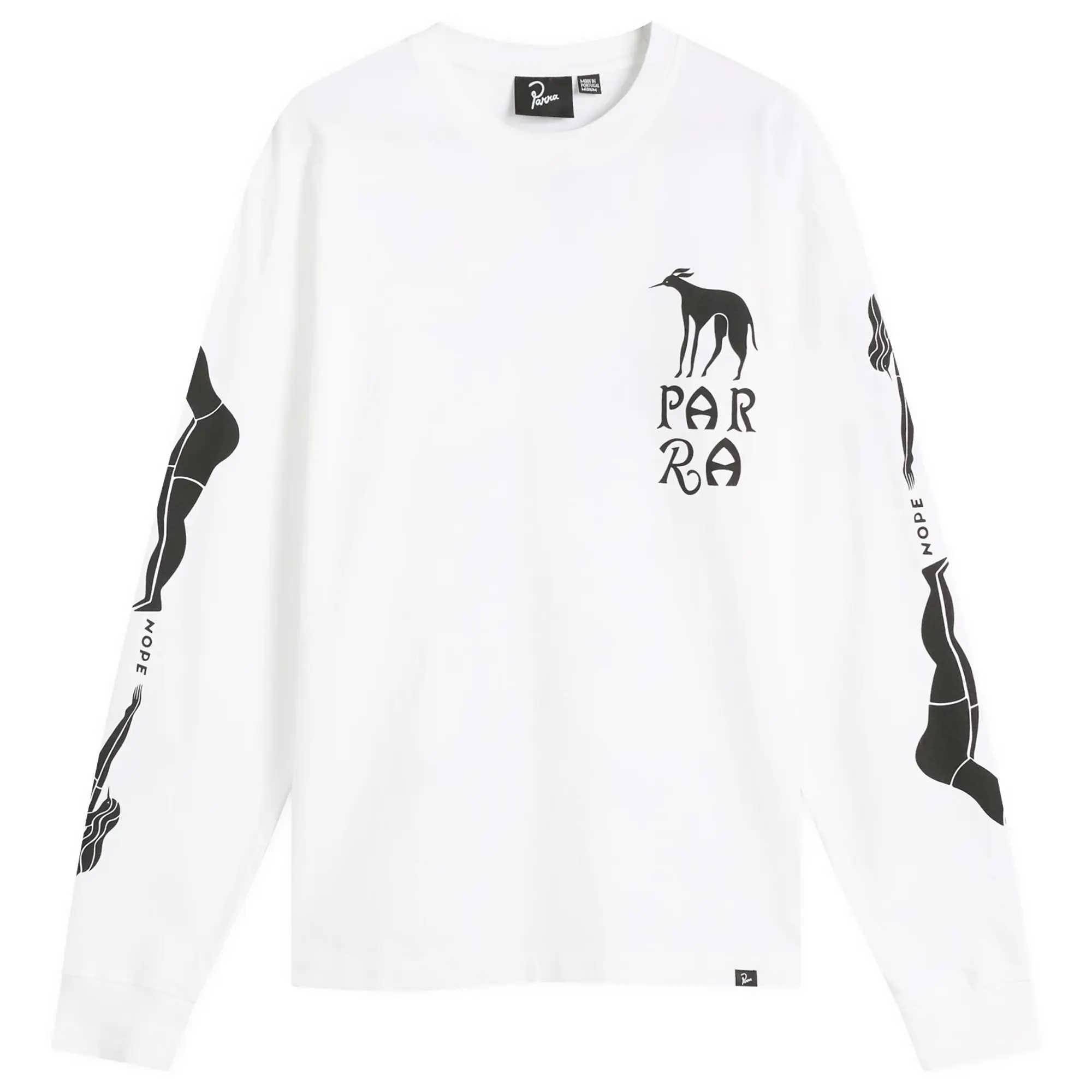 By Parra Men's Dog Training Long Sleeve T-Shirt White