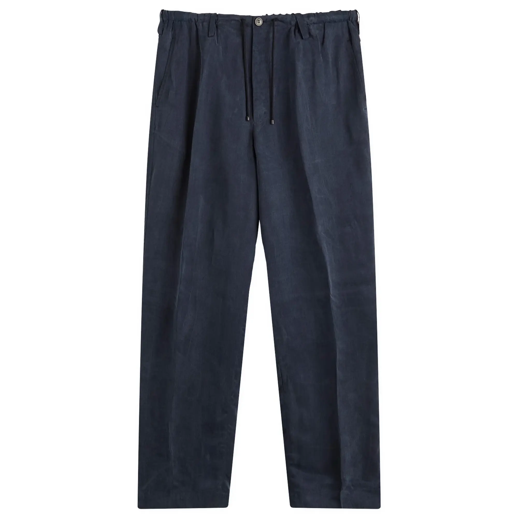 Dries Van Noten Men's Curpo Washed Trouser Navy