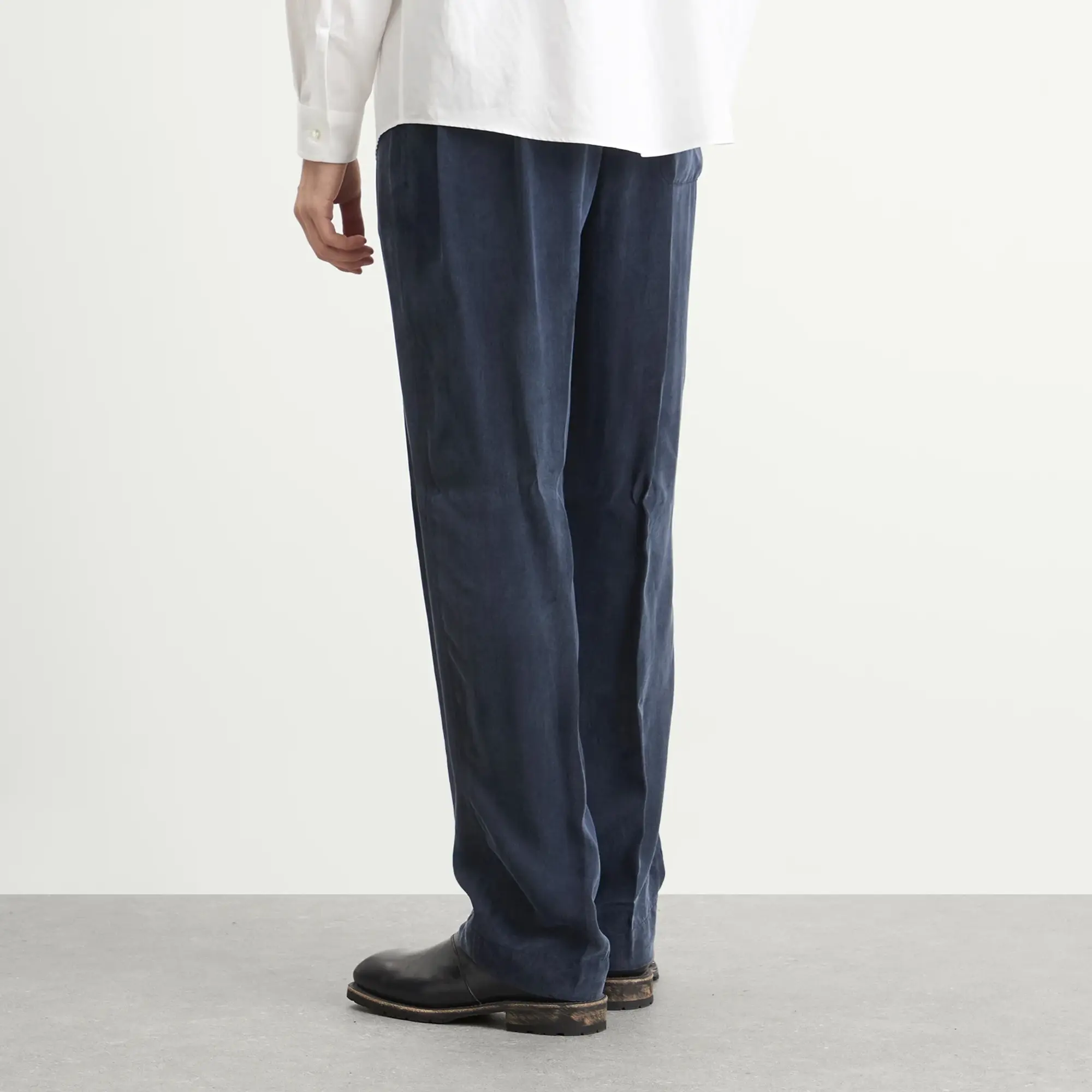 Dries Van Noten Men's Curpo Washed Trouser Navy