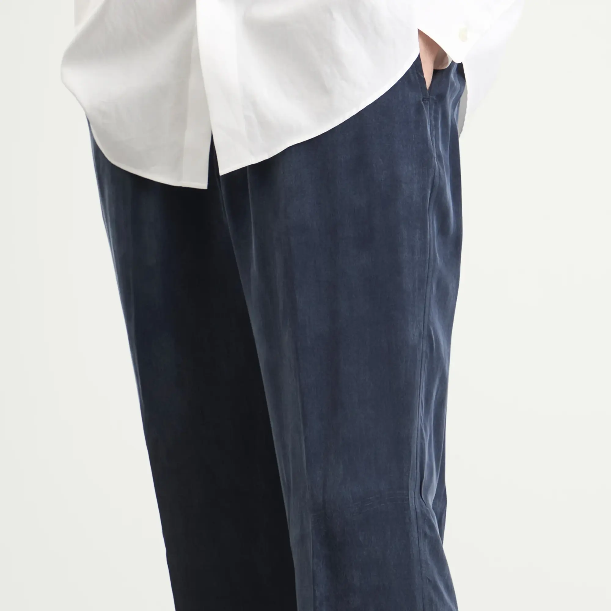 Dries Van Noten Men's Curpo Washed Trouser Navy