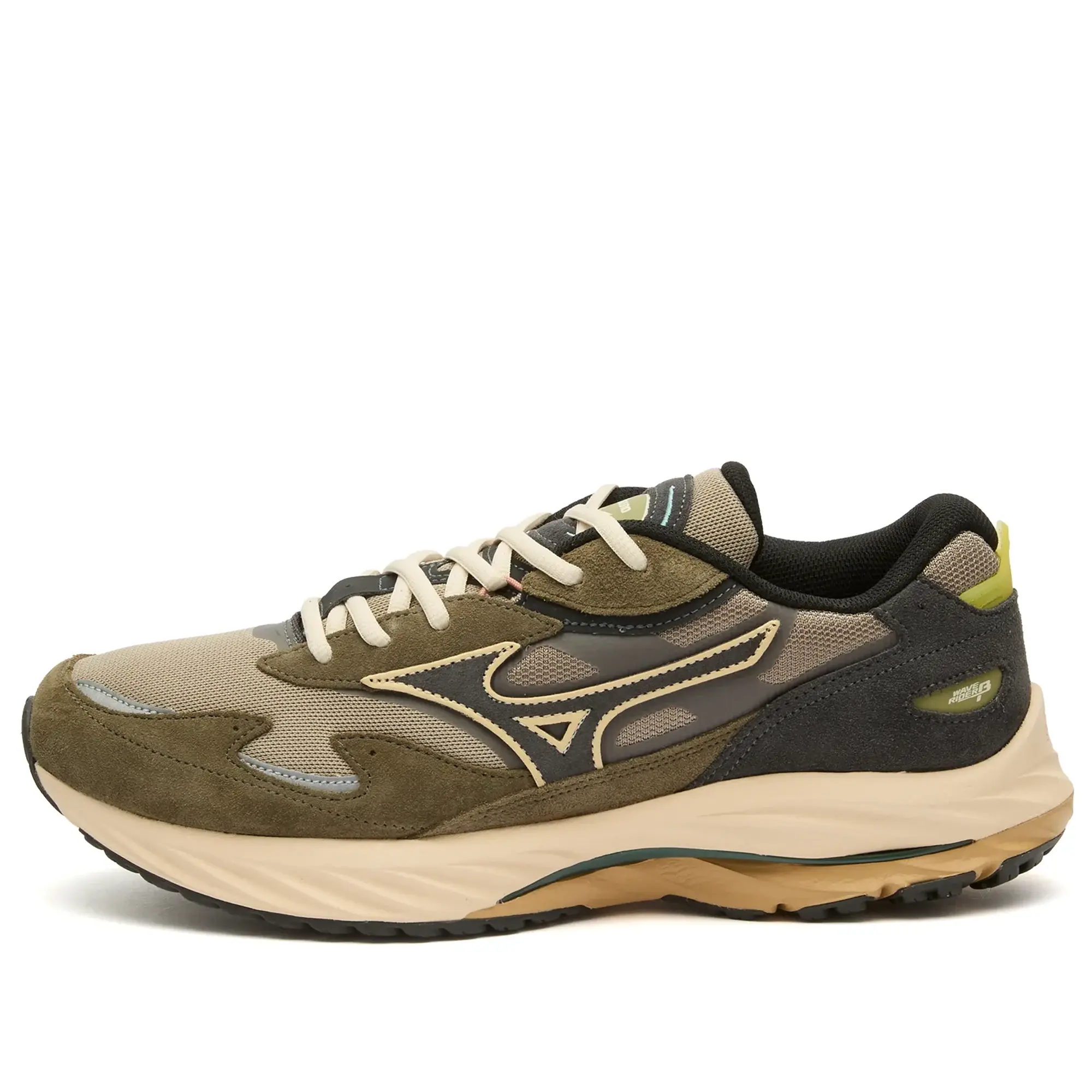 Mizuno WAVE RIDER β Sneaker Vintage Khaki/Black Sand/Grape Leaf