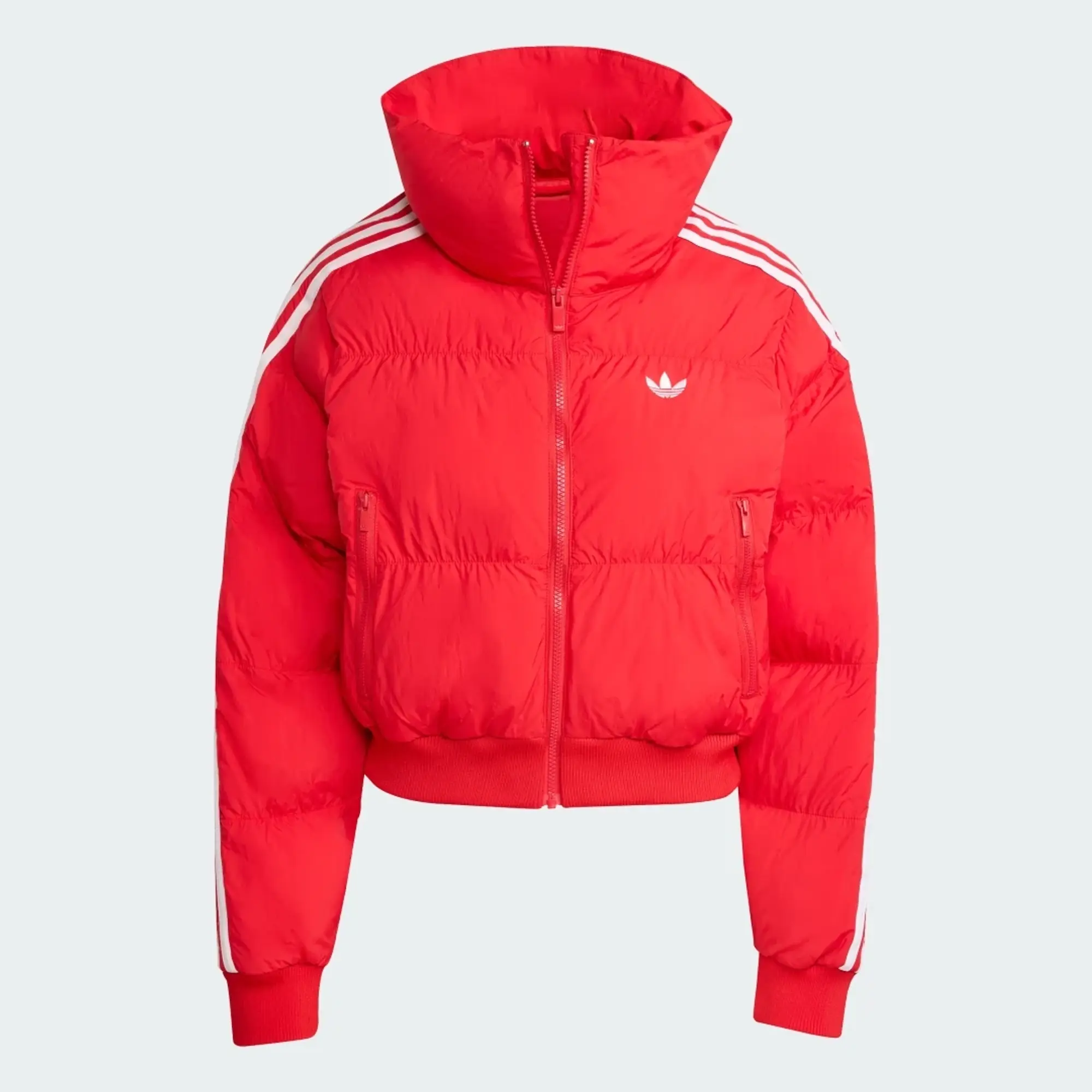 adidas Adicolor Cropped Synthetic Down Puffer