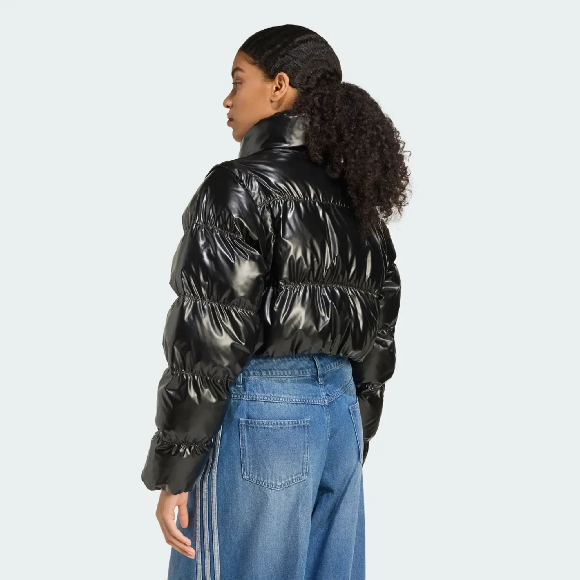 adidas Essentials Glossy 2-In-1 Cropped Puffer