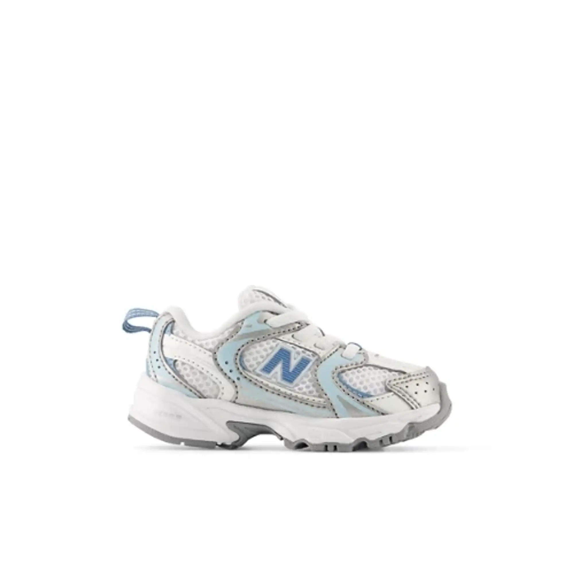 New Balance Infants' 530 BUNGEE in White/Blue Synthetic