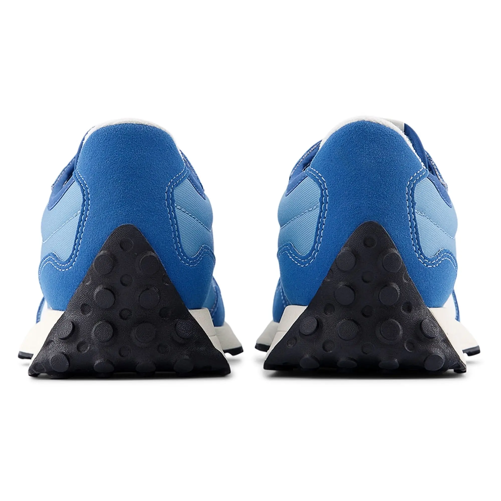 New Balance Kids' 327 LACE in White/Blue Synthetic
