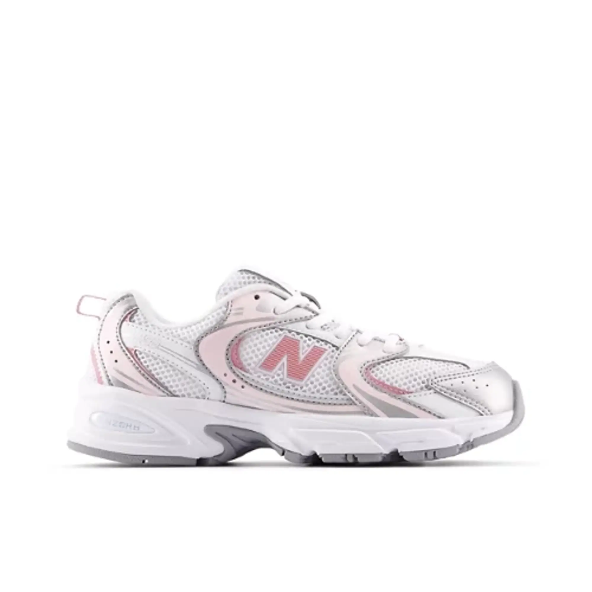 New Balance Kids' 530 LACE in Grey/Pink Synthetic