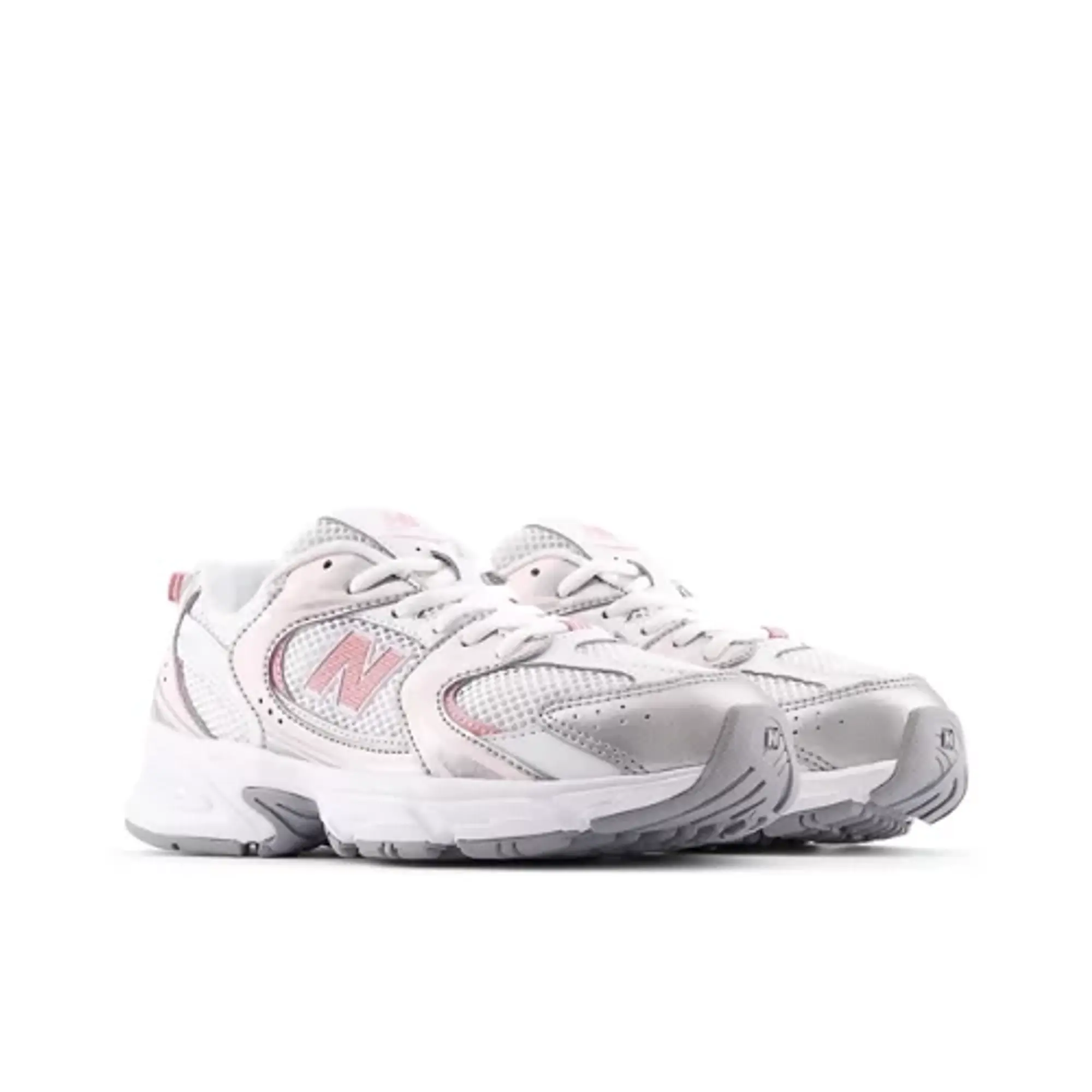 New Balance Kids' 530 LACE in Grey/Pink Synthetic