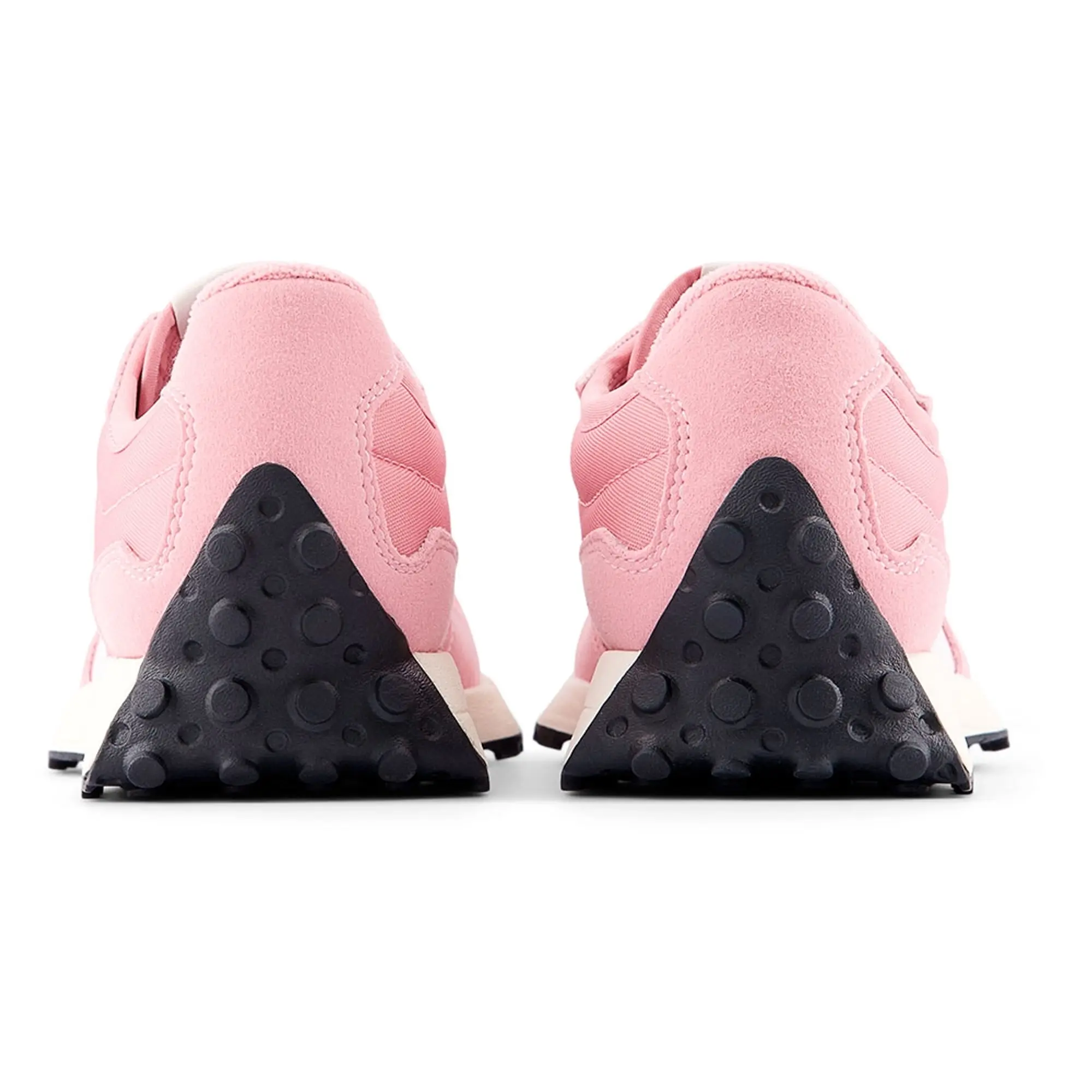 New Balance Kids' 327 BUNGEE LACE in Grey/Pink Synthetic