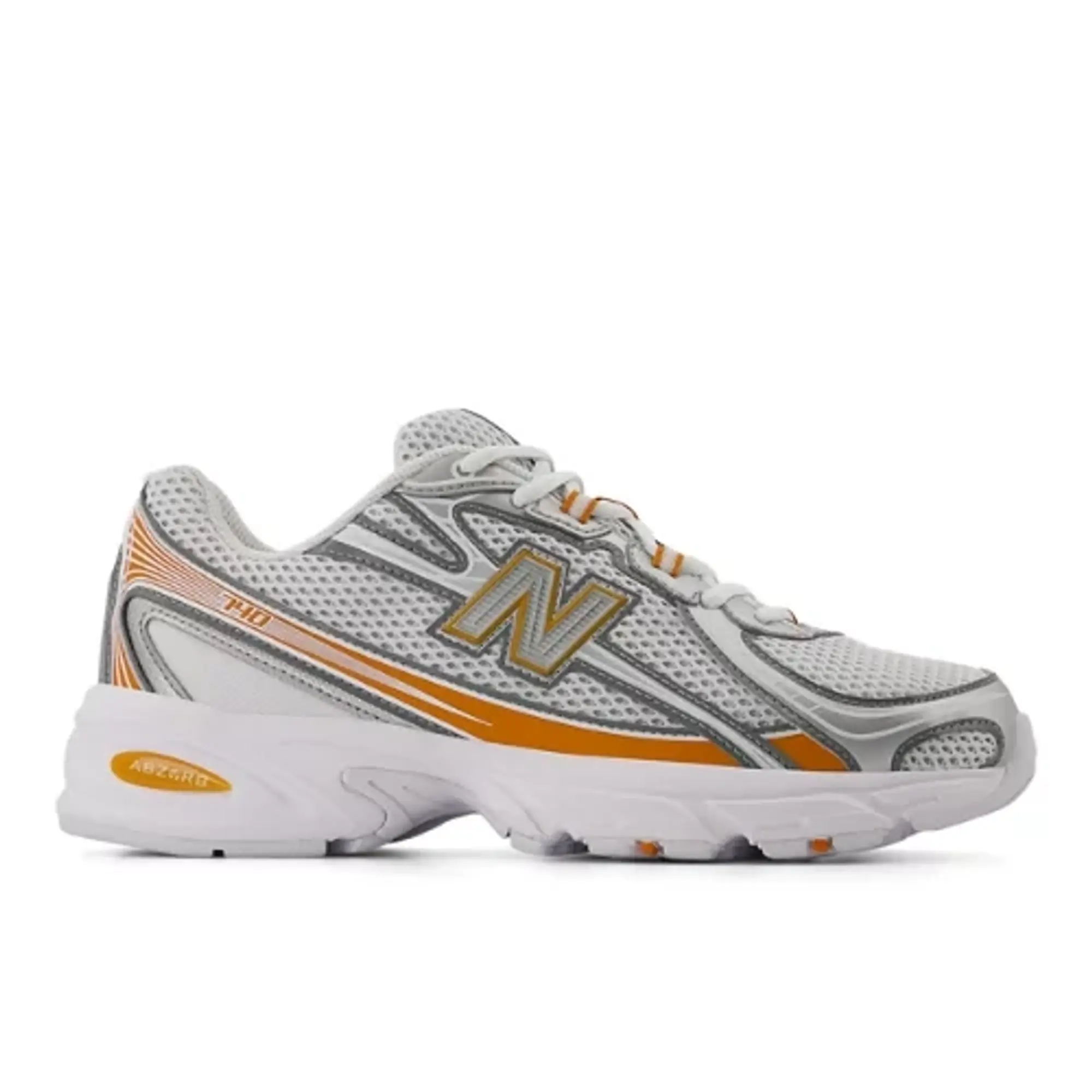 New Balance Unisex 740 in White/Orange/Grey Synthetic