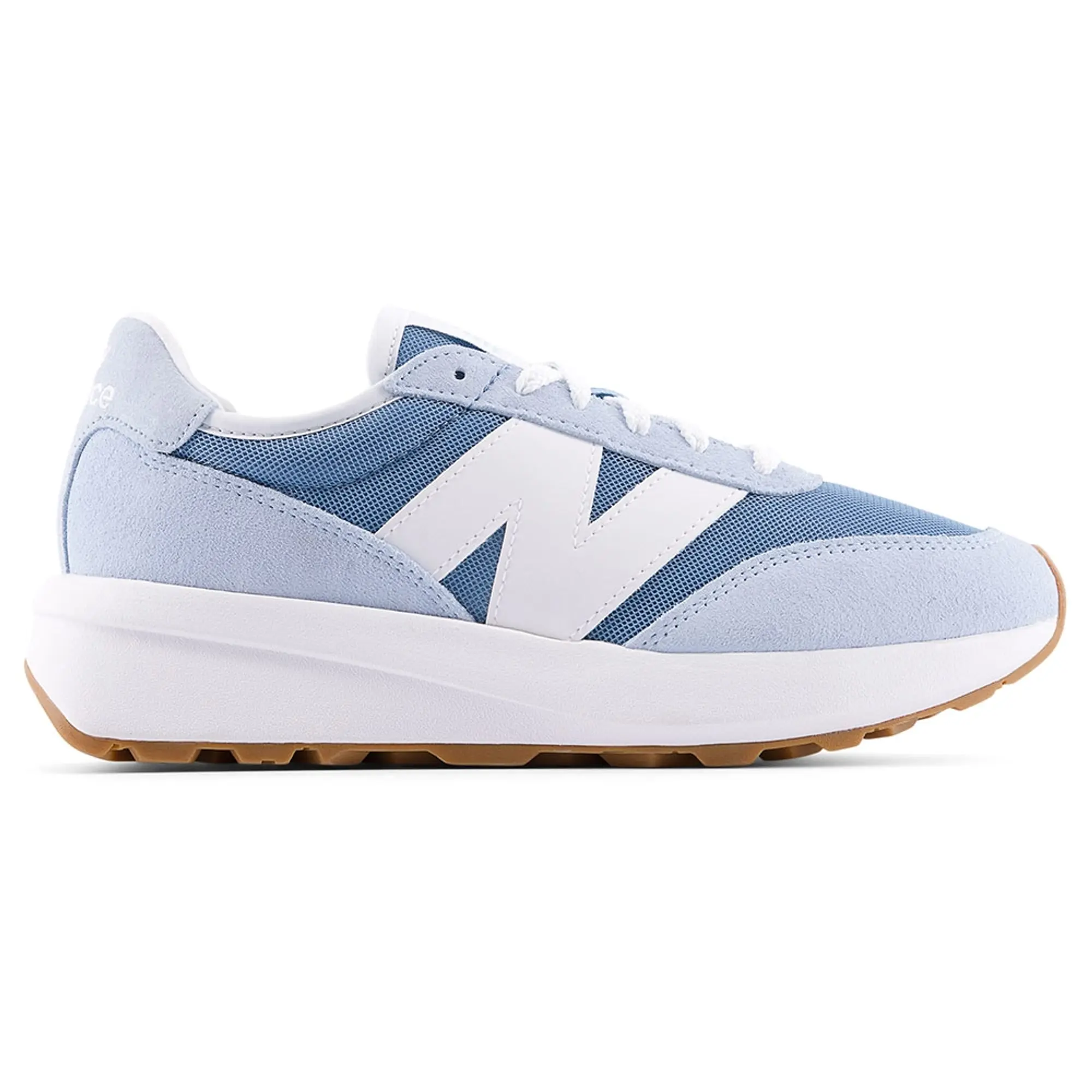 New Balance Unisex 370 in Blue Suede/Mesh