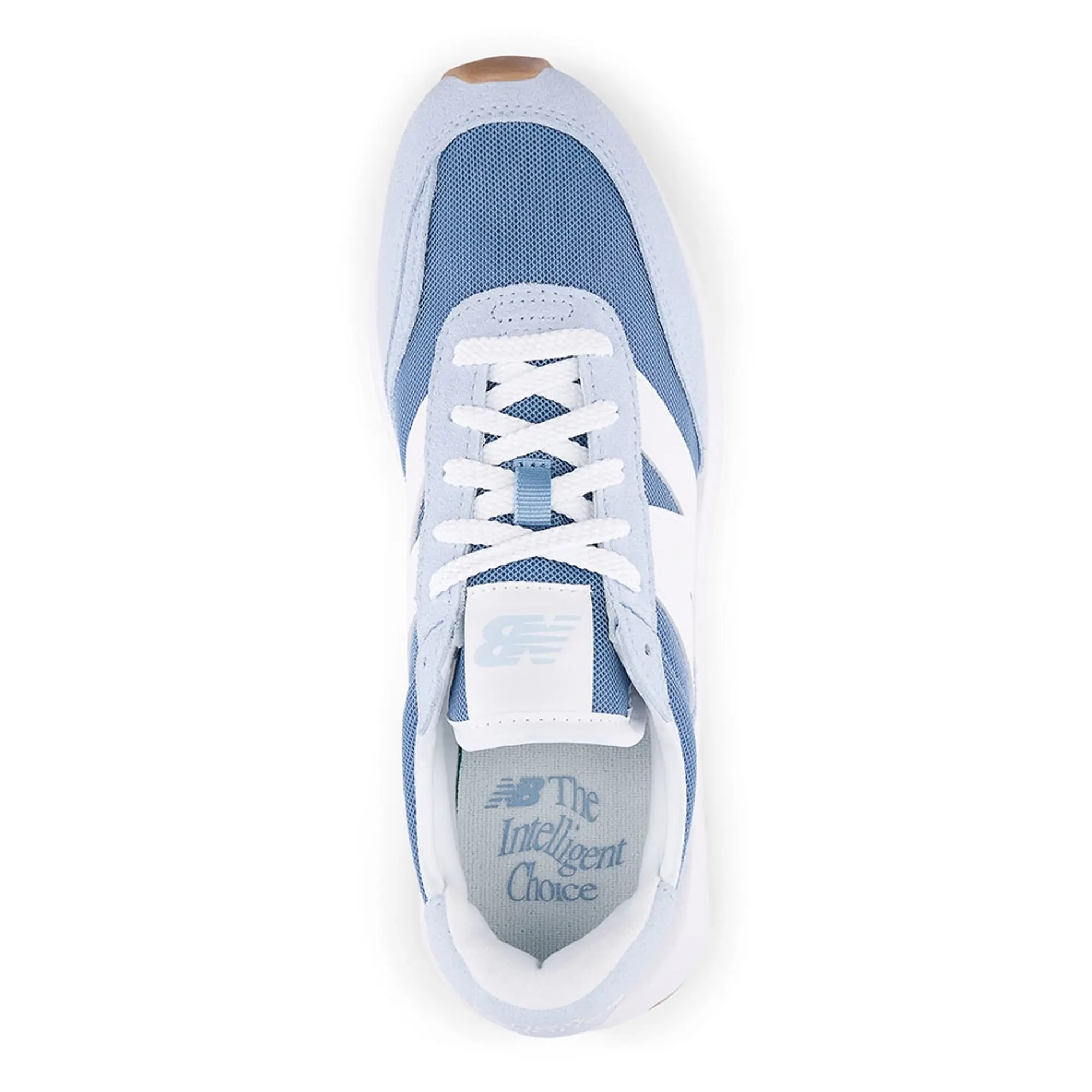 New Balance Unisex 370 in Blue Suede/Mesh