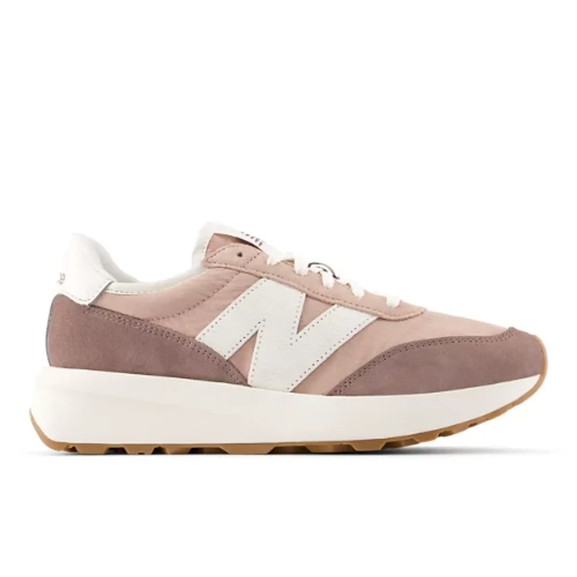 New Balance Unisex 370 in Brown Suede/Mesh