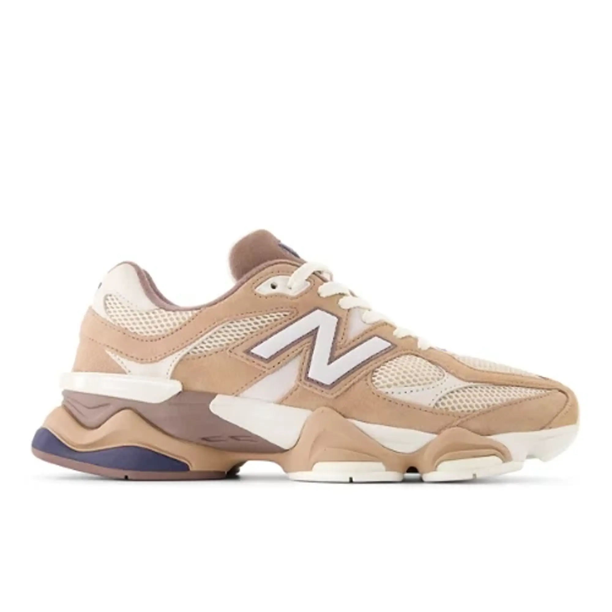 New Balance Unisex 9060 in Brown/Beige/Blue Suede/Mesh