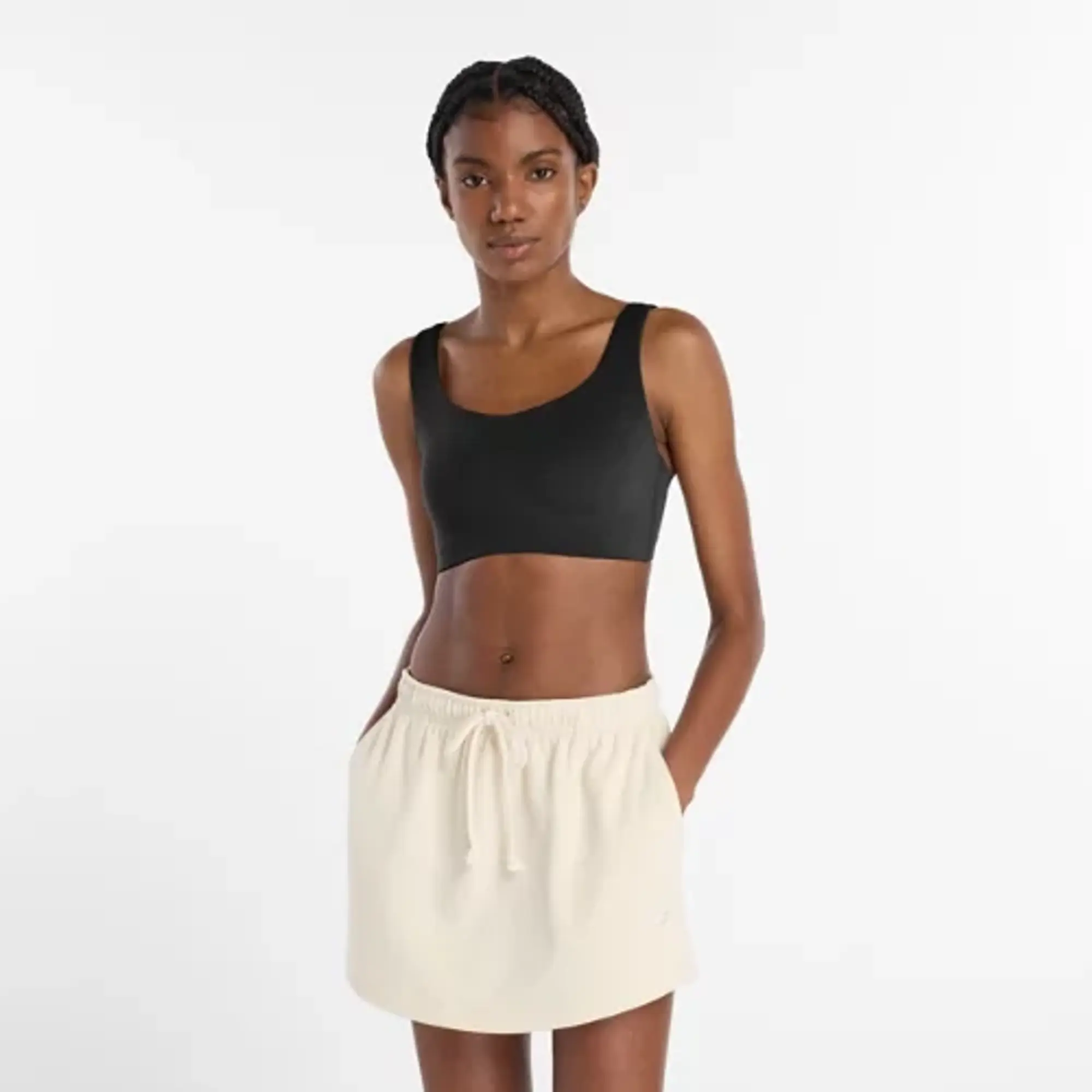 New Balance Women's NB Harmony Yoga Bra in Black Poly Knit