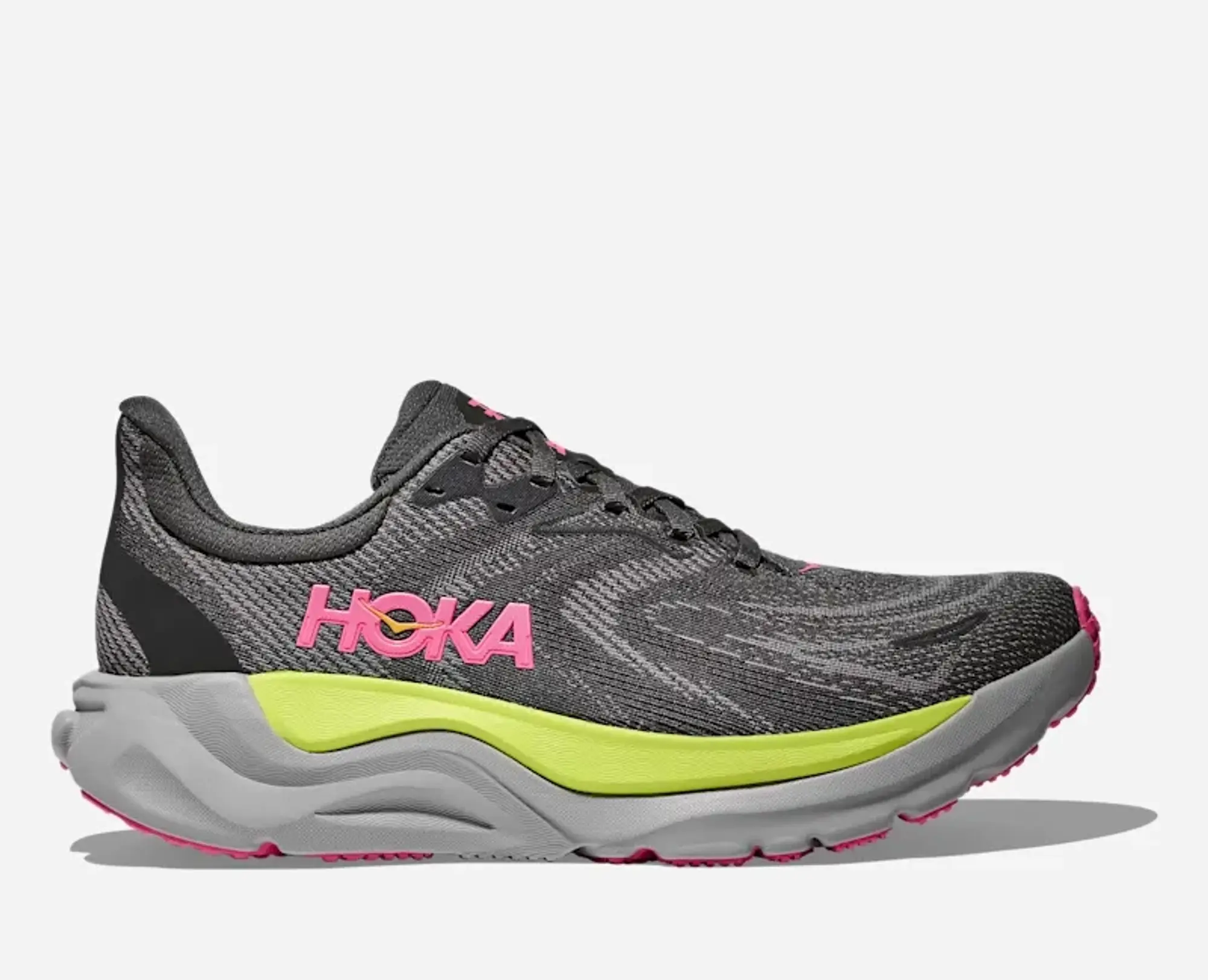 Hoka Women's Arahi 8 Road Running Shoes In Charcoal Grey/Grey Skies