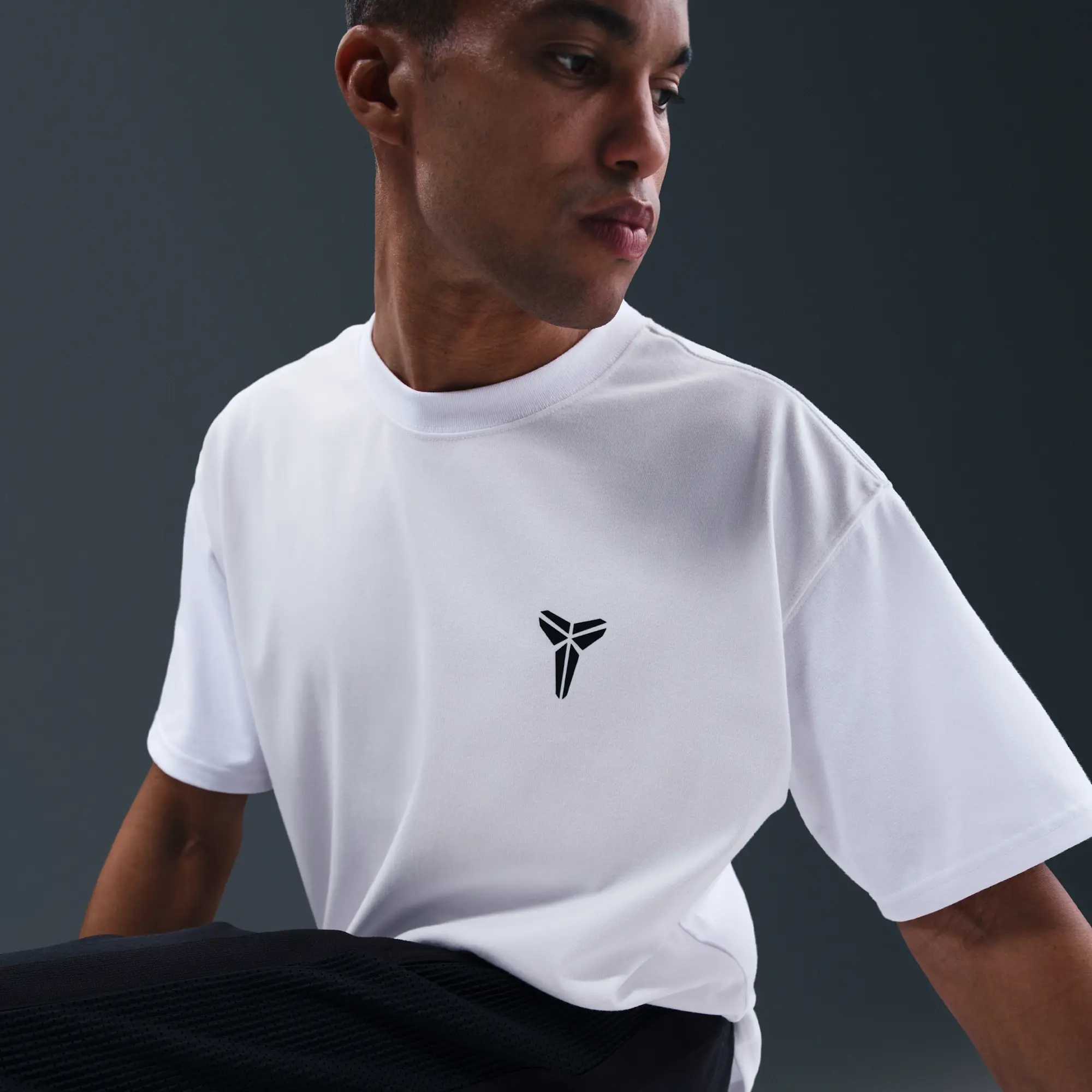 Nike Kobe Men's Dri-FIT Basketball T-Shirt - White - Polyester/Cotton