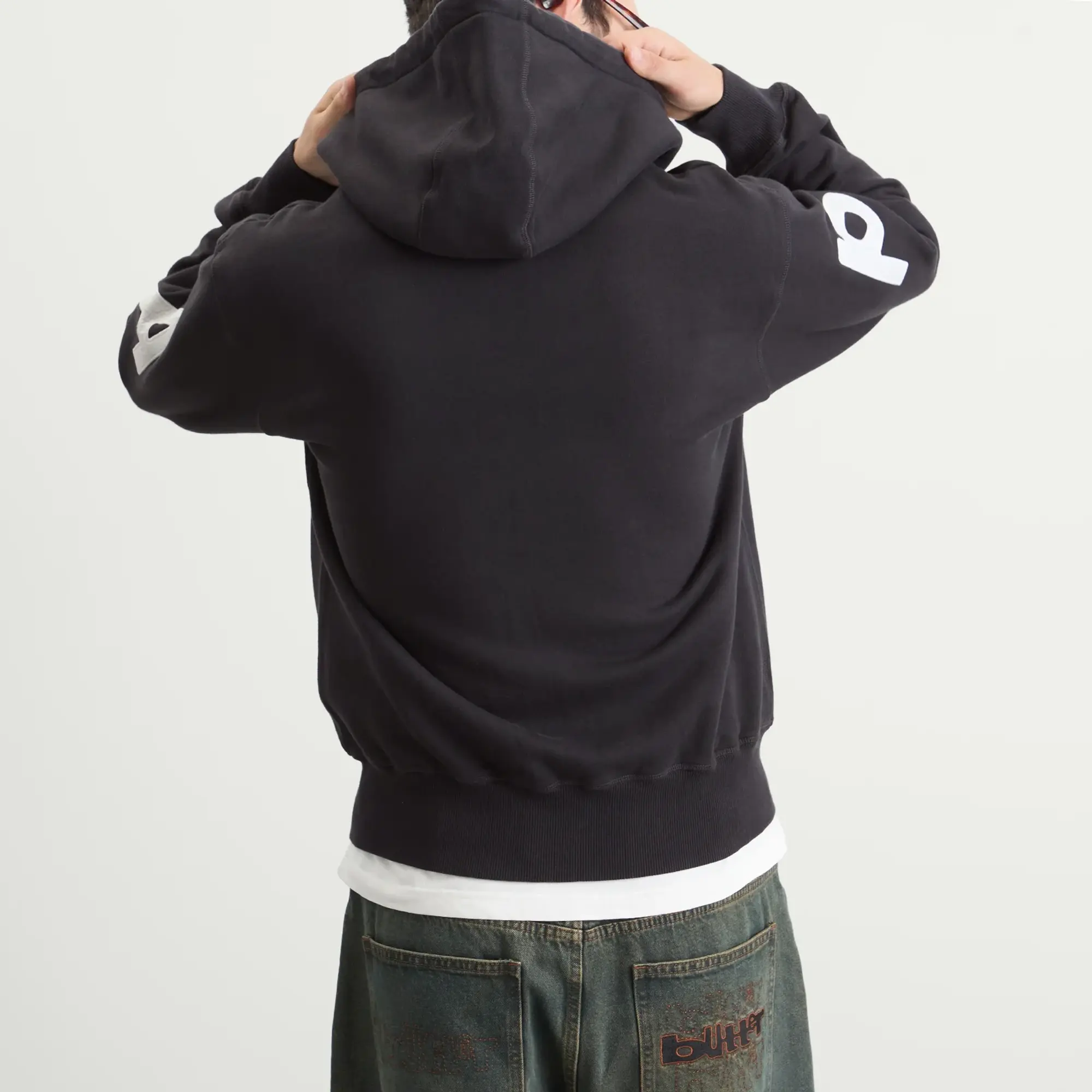 By Parra Men's Word Salad Zip Hoodie Dark Navy