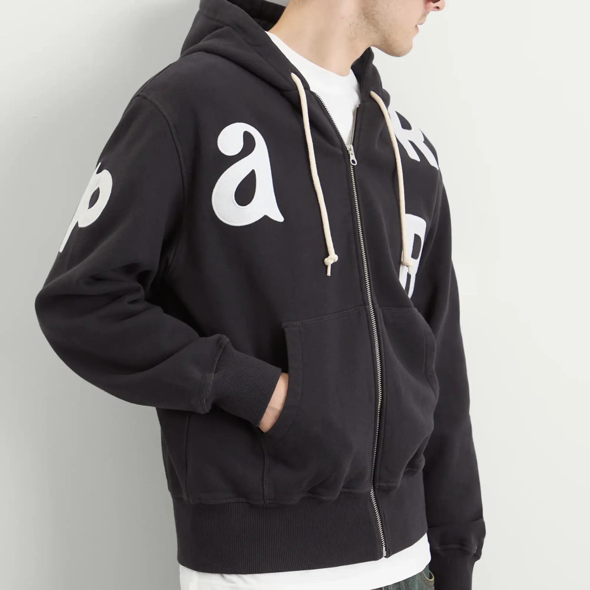 By Parra Men's Word Salad Zip Hoodie Dark Navy