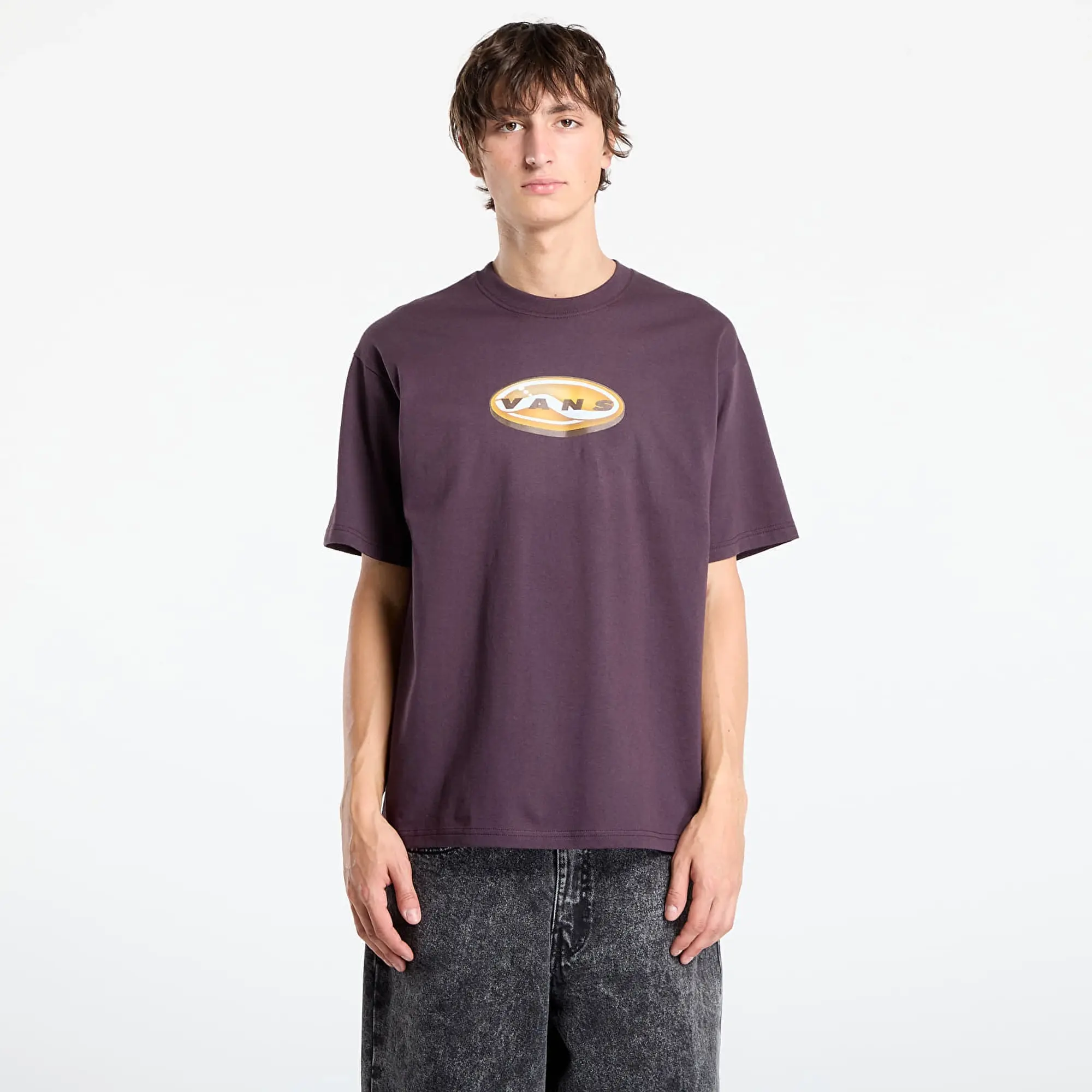T-Shirt Vans 3D Retroval Short Sleeve Tee Dark Port L