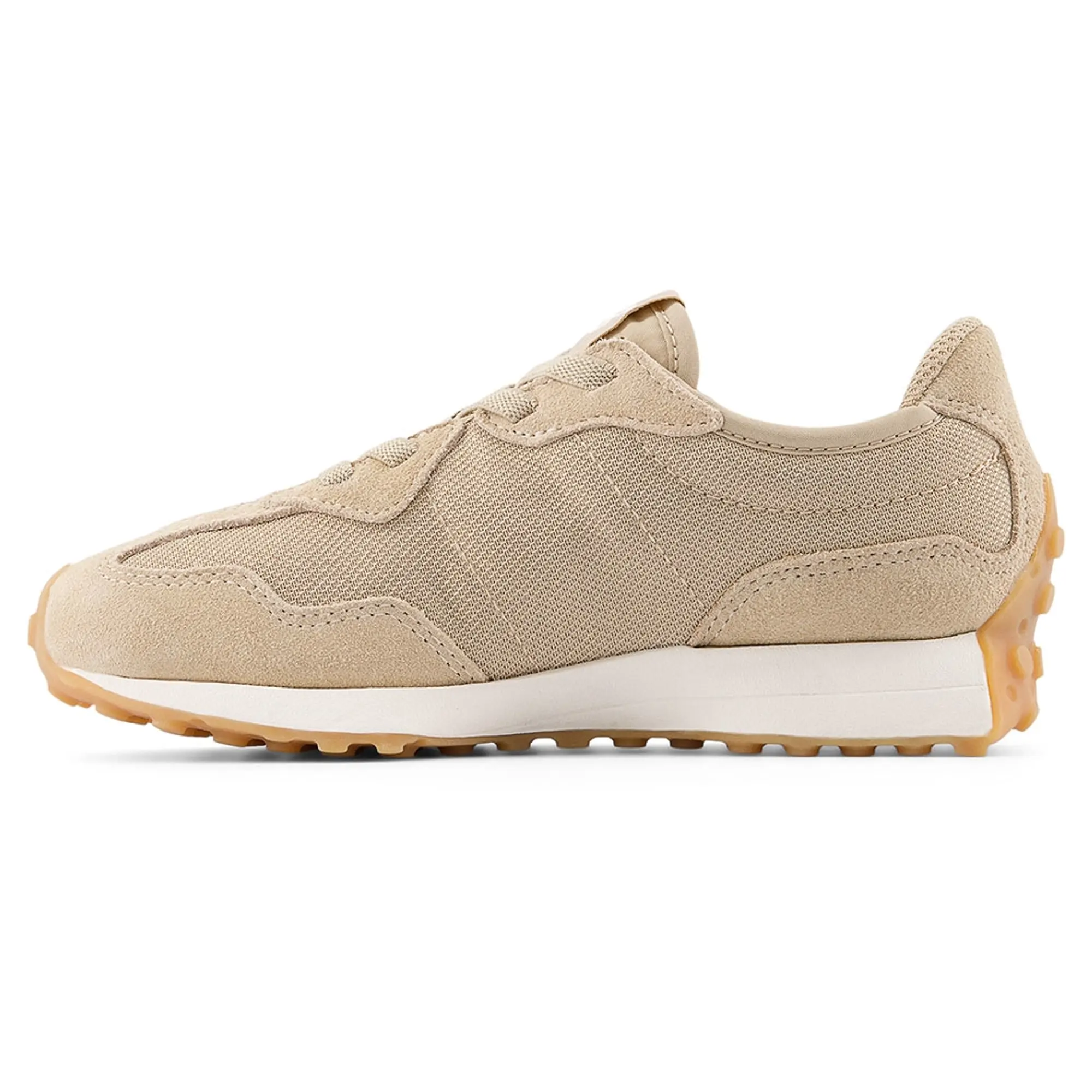 New Balance Kids' 327 BUNGEE LACE in Orange/Beige Synthetic