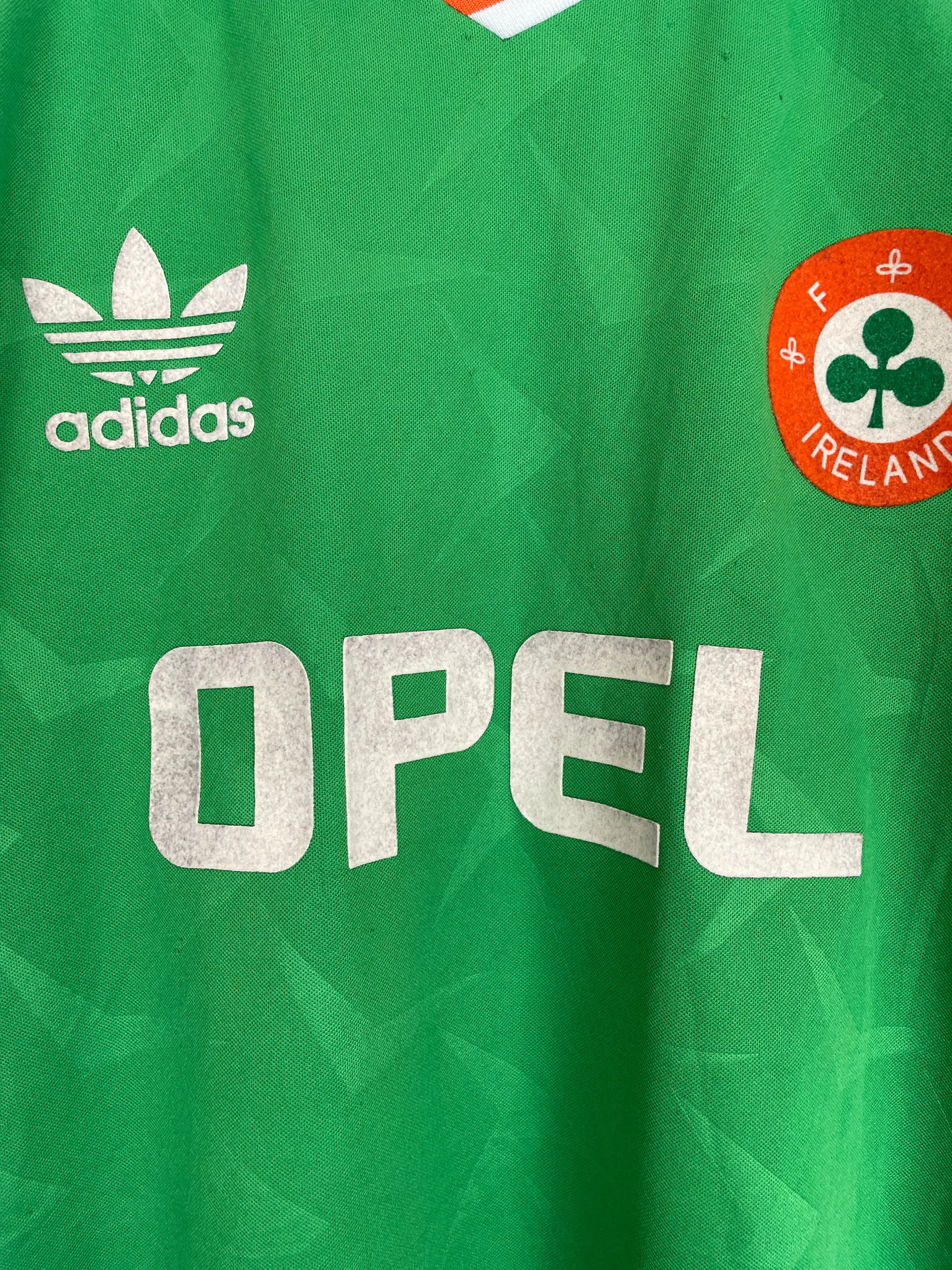 1990/91 IRELAND KEANE #10 HOME SHIRT (XL) ADIDAS | Cult Kits